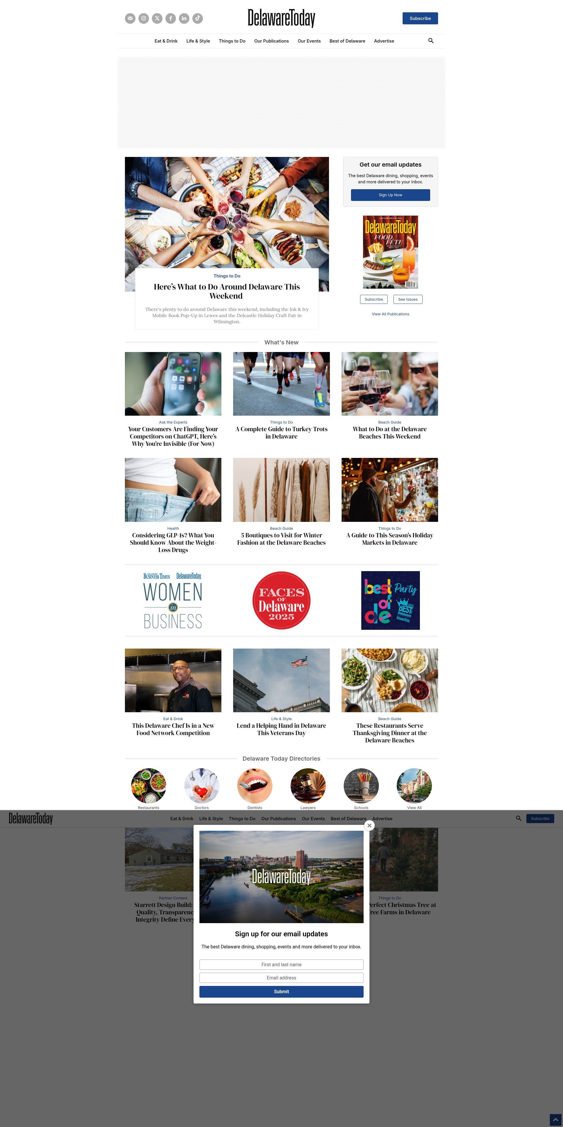 Screenshot of delawaretoday.com