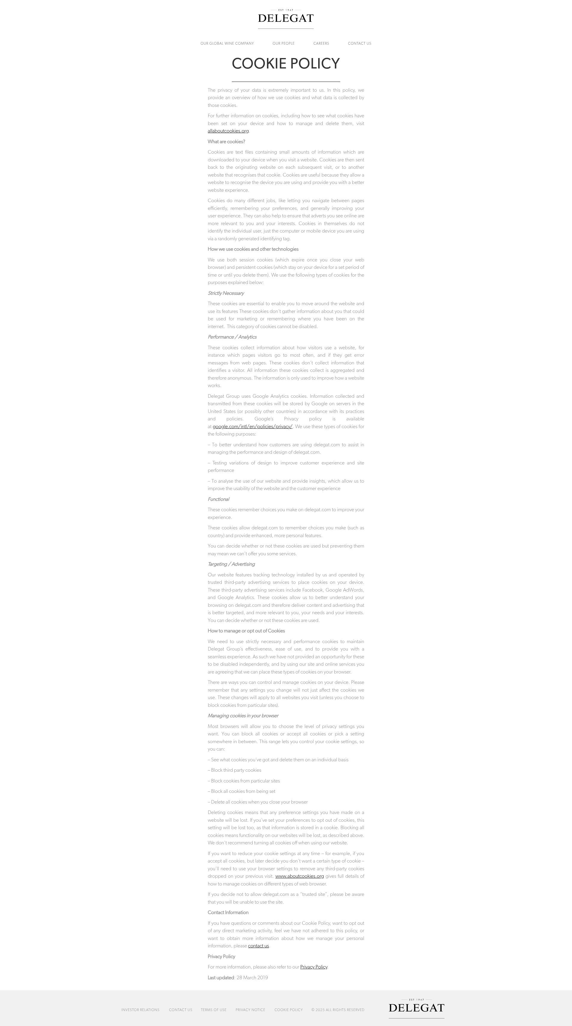 Screenshot of delegat.com