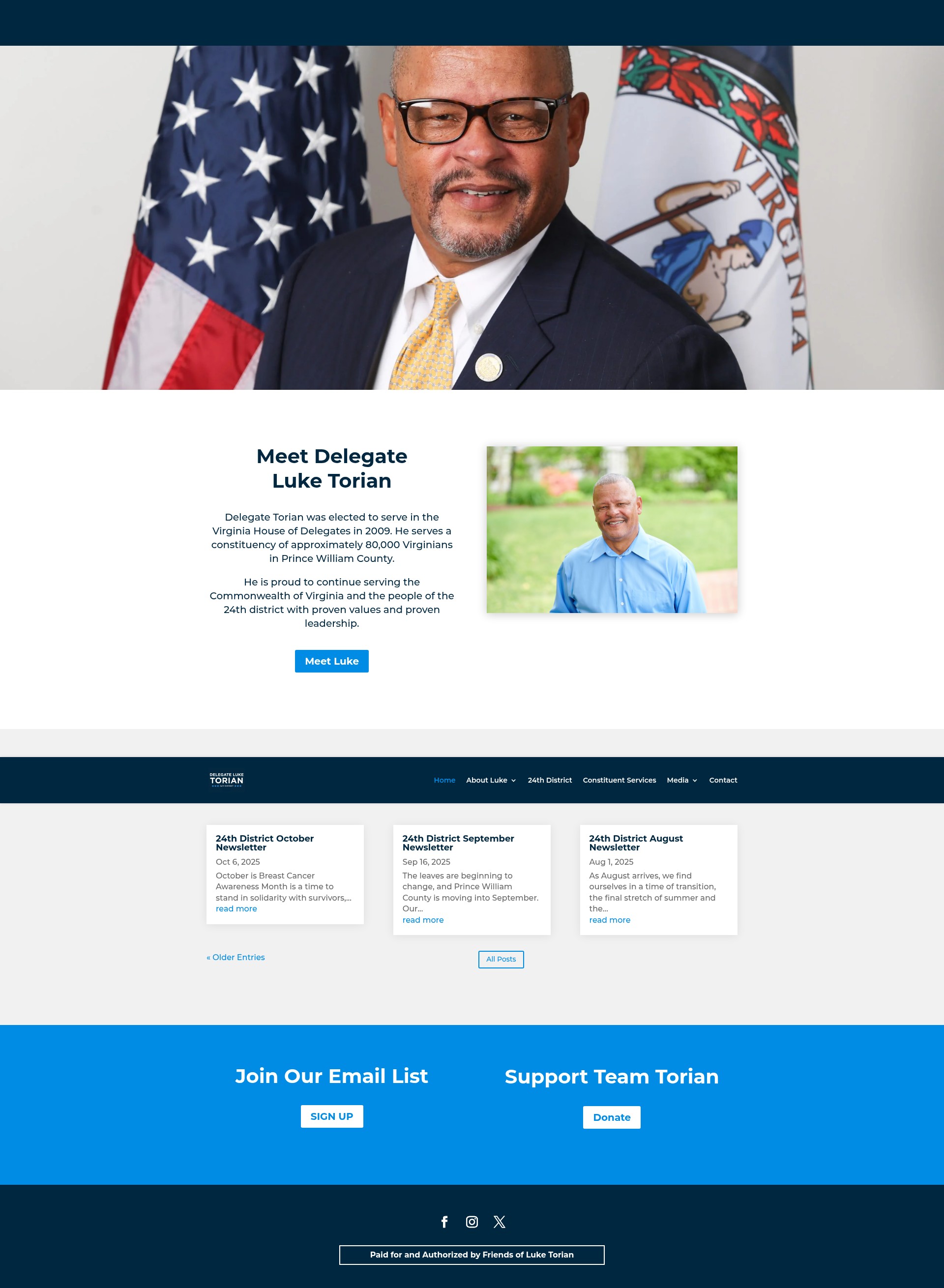 Screenshot of delegatetorian.com