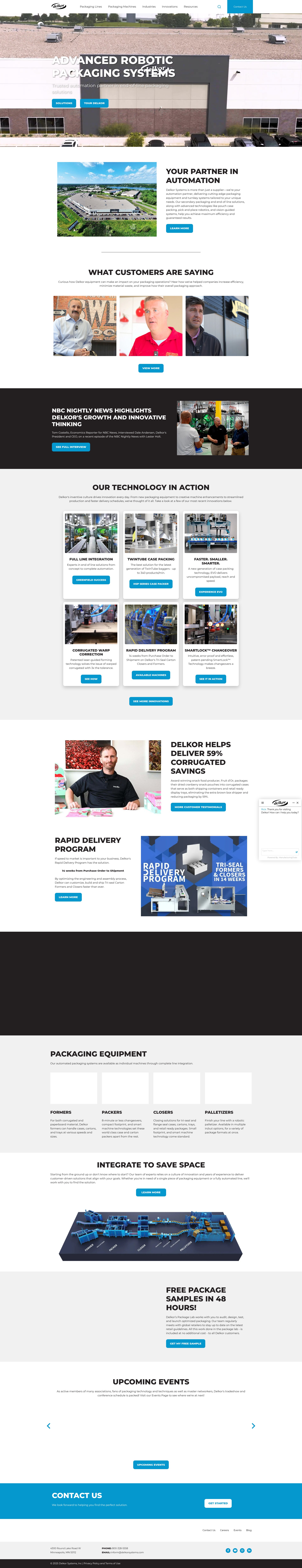 Screenshot of delkorsystems.com