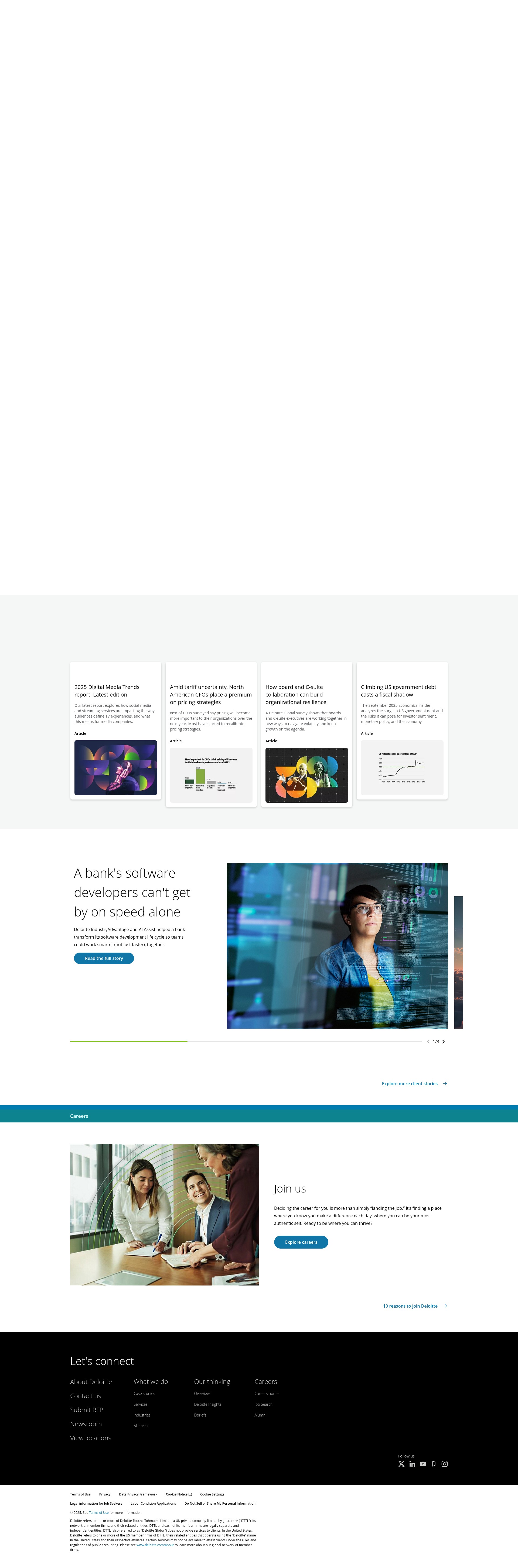 Screenshot of deloitte.com