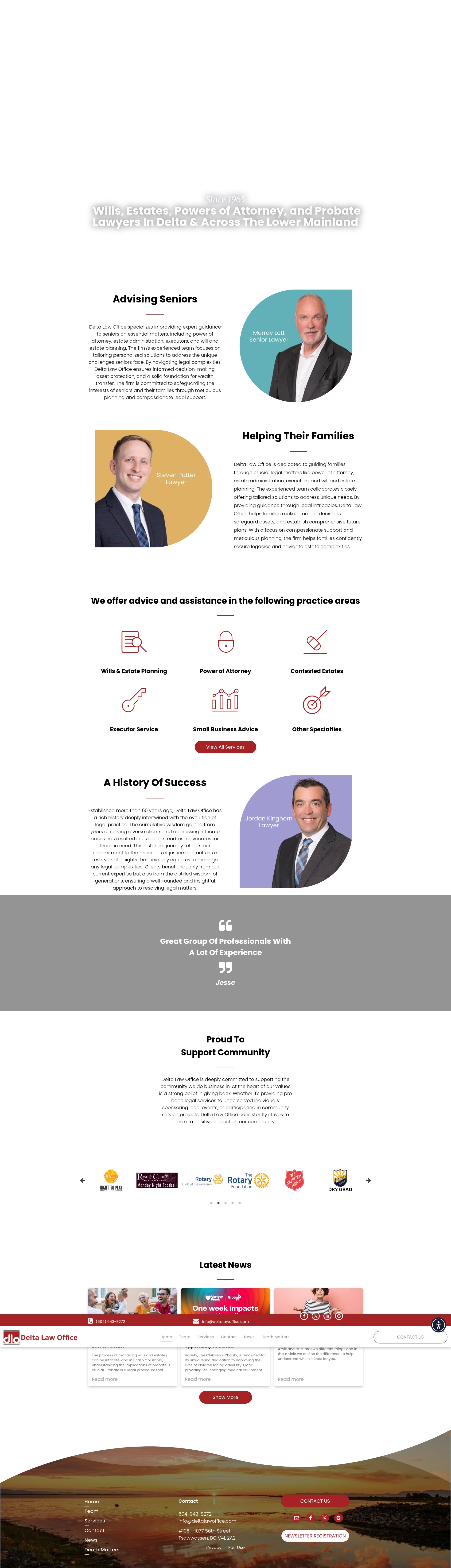 Screenshot of deltalawoffice.com