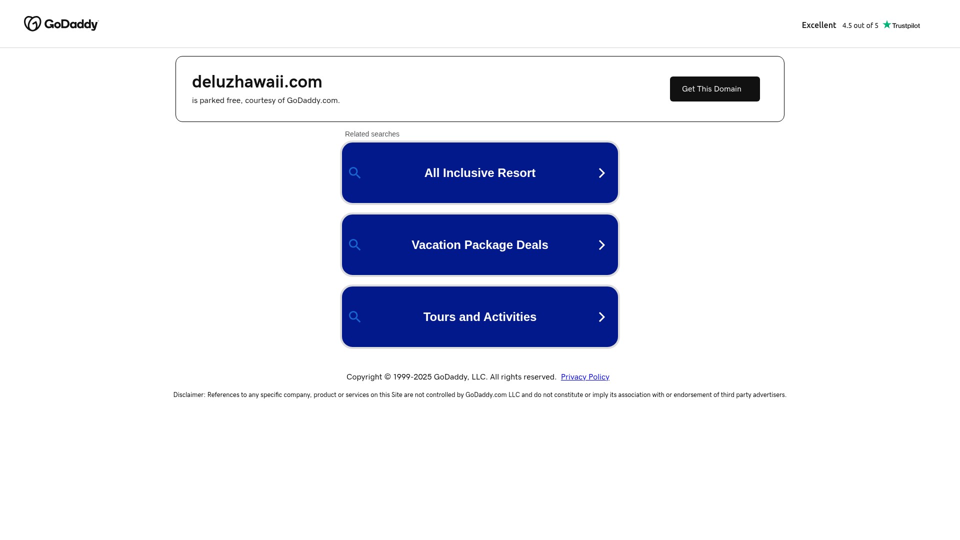 Screenshot of deluzhawaii.com