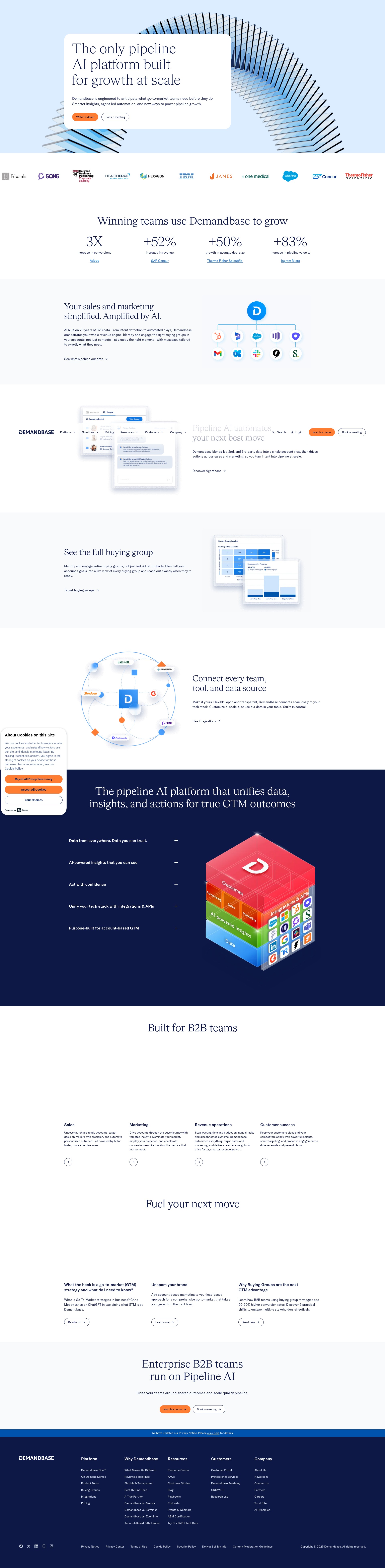 Screenshot of demandbase.com