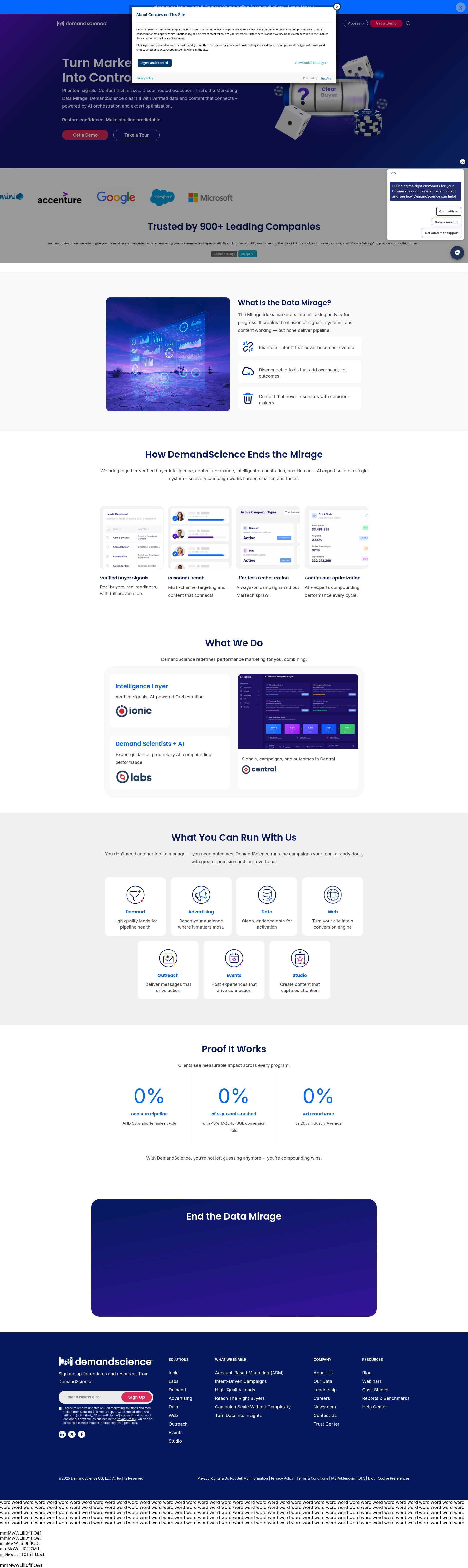 Screenshot of demandscience.com