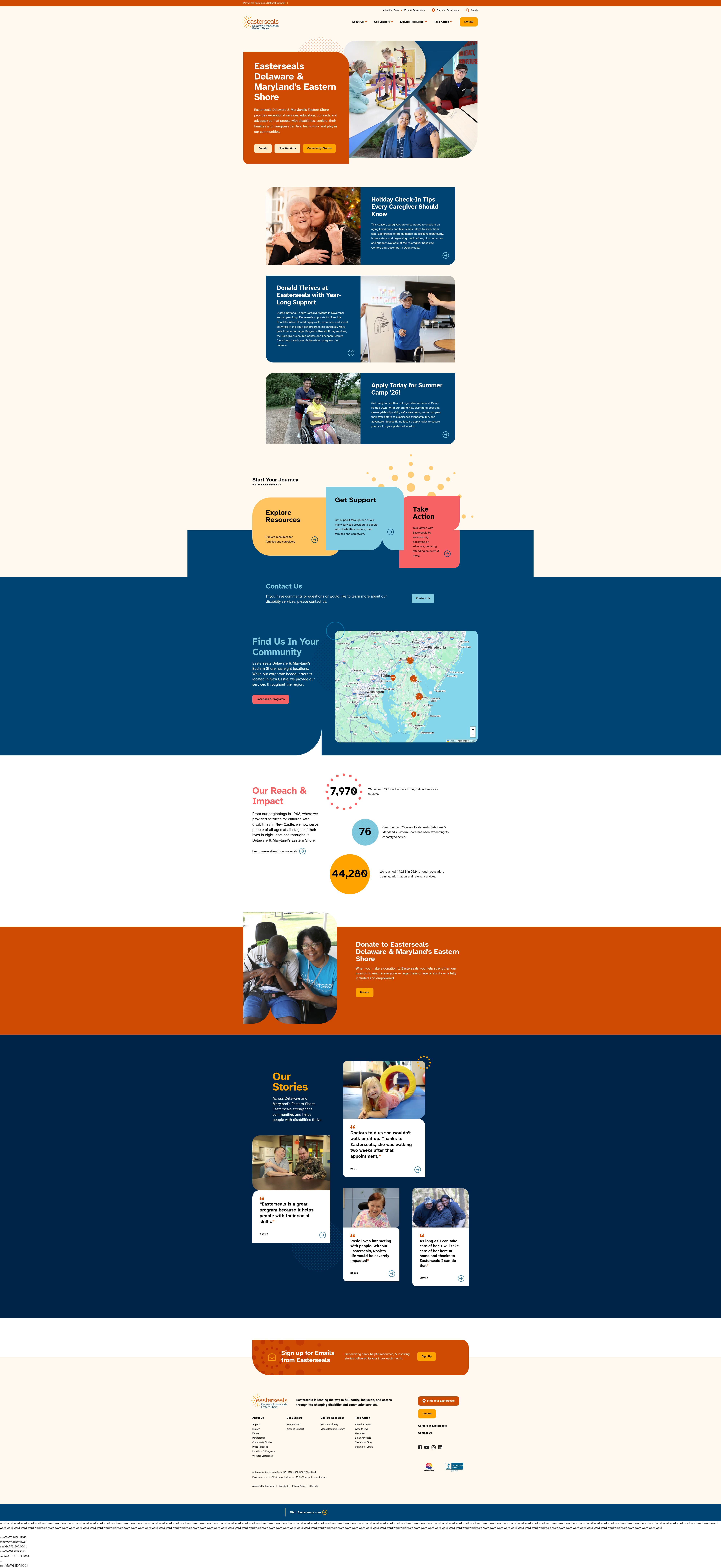 Screenshot of demd.easterseals.com