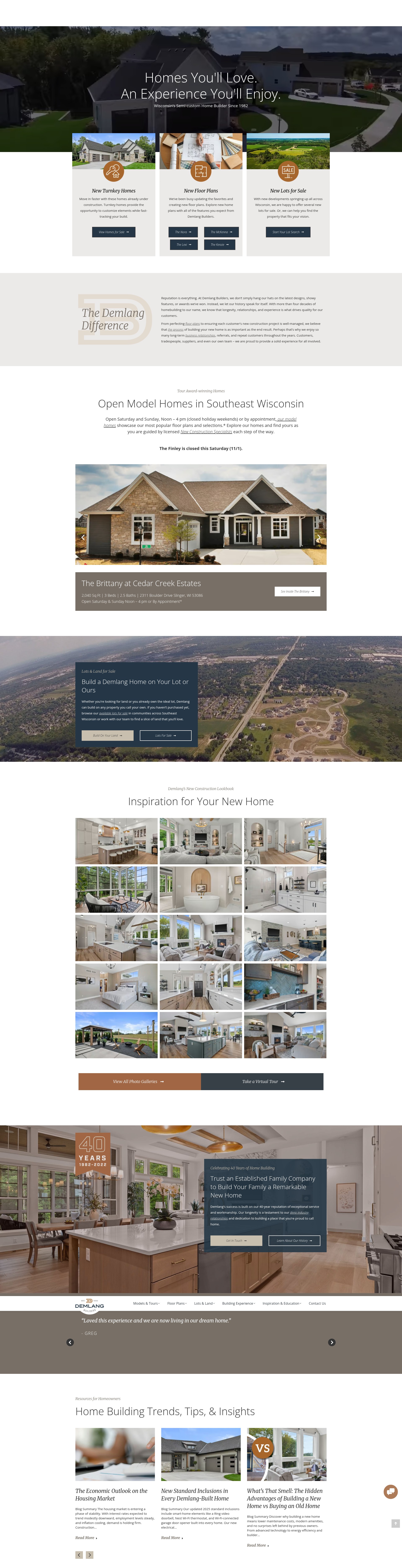 Screenshot of demlanghomebuilders.com