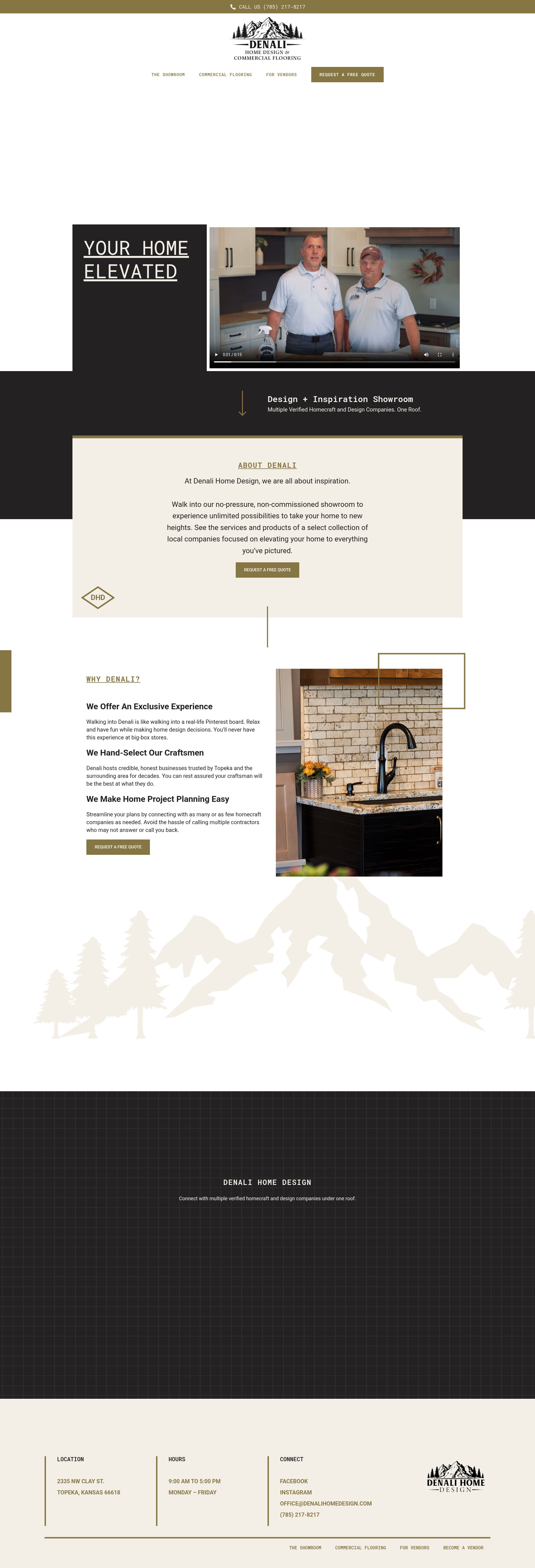 Screenshot of denalihomedesign.com