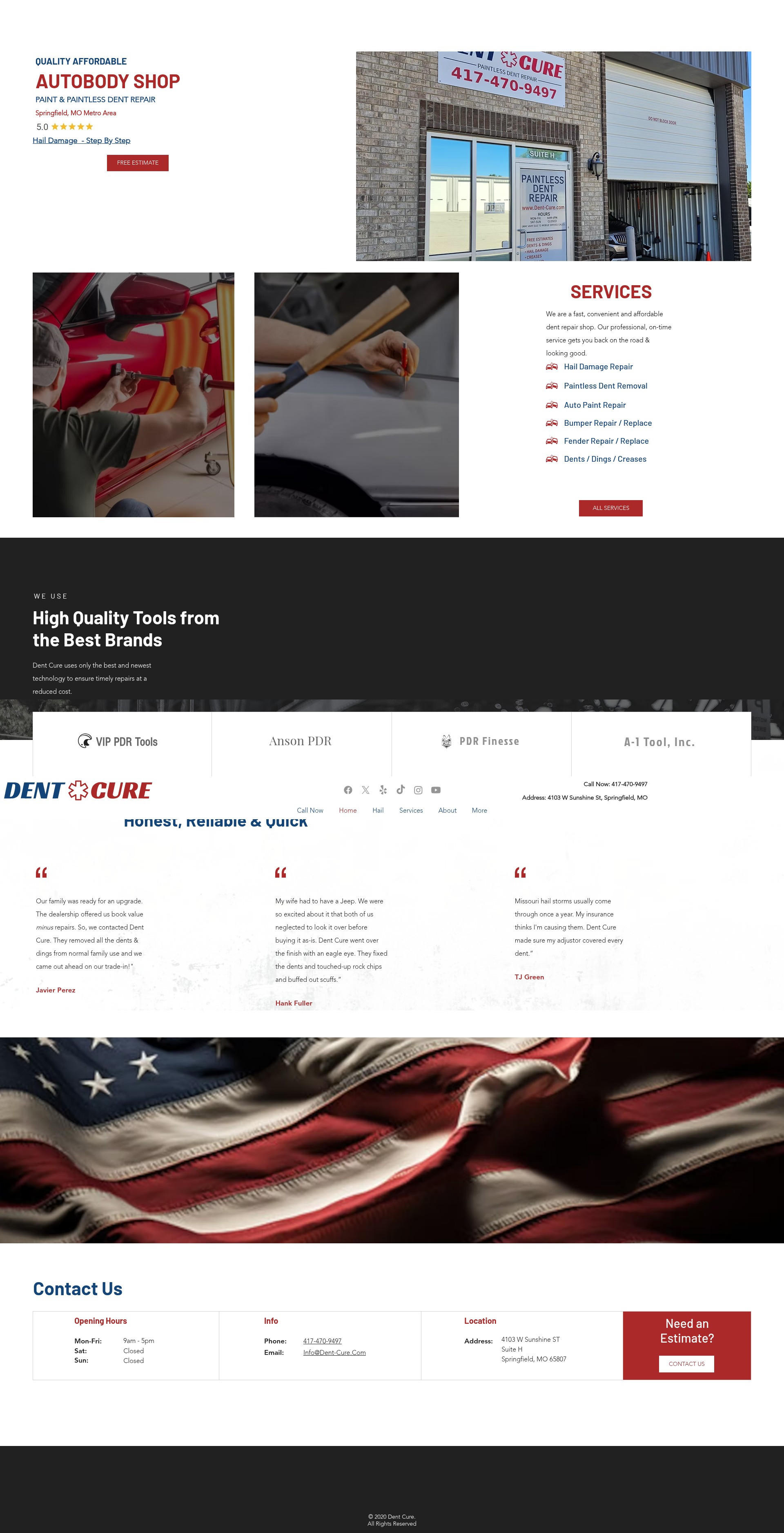 Screenshot of dent-cure.com