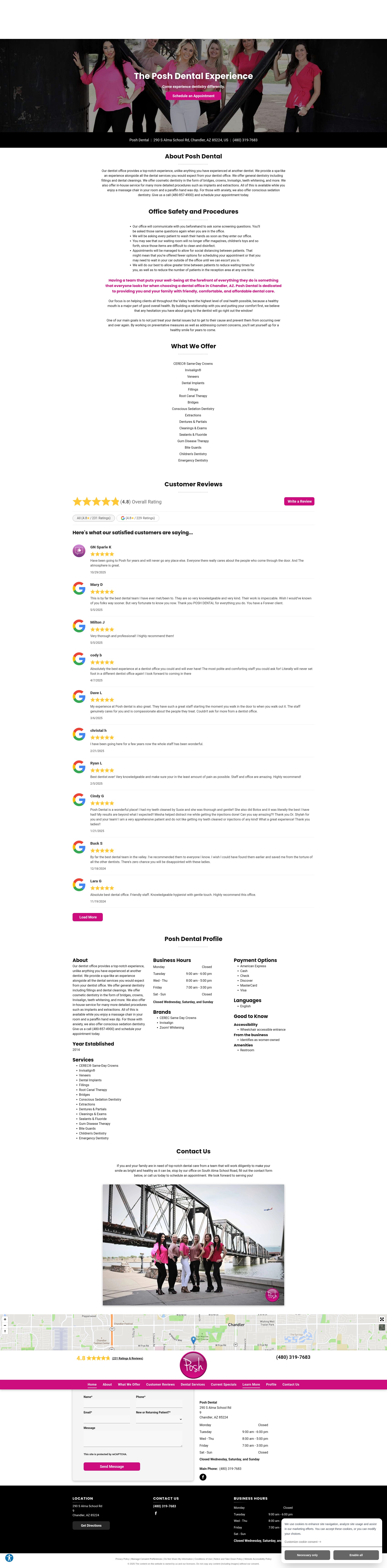 Screenshot of dentalclinicchandler.com