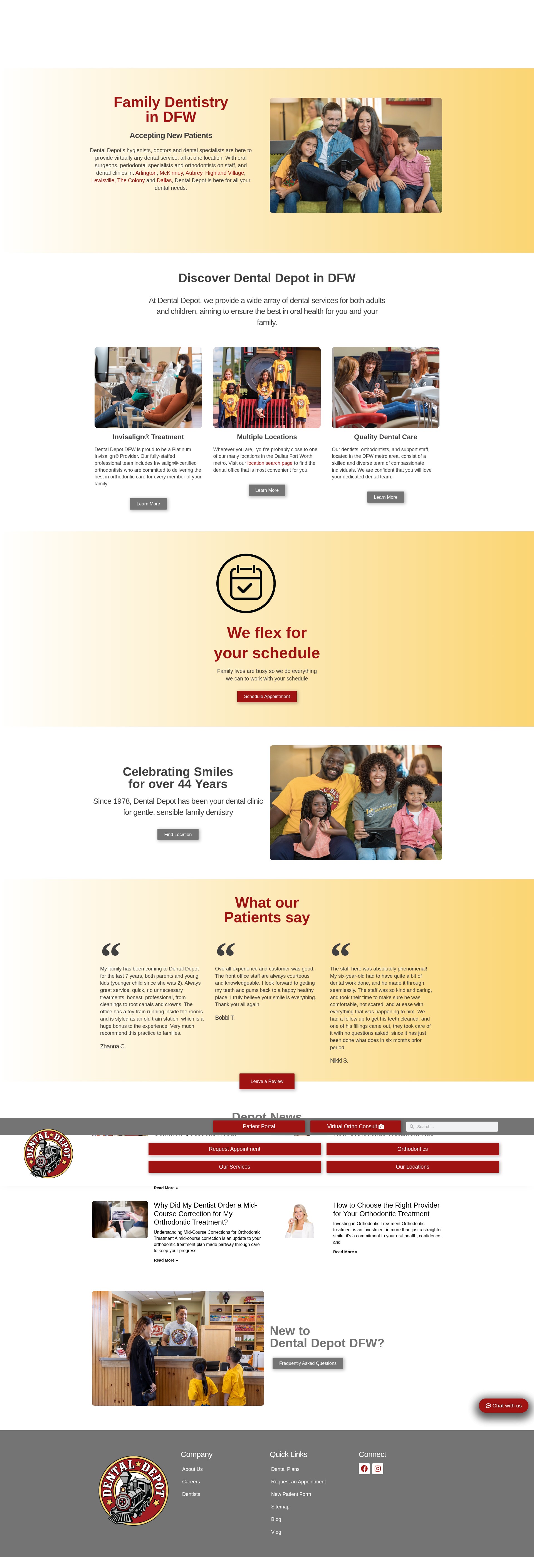 Screenshot of dentaldepotdfw.com