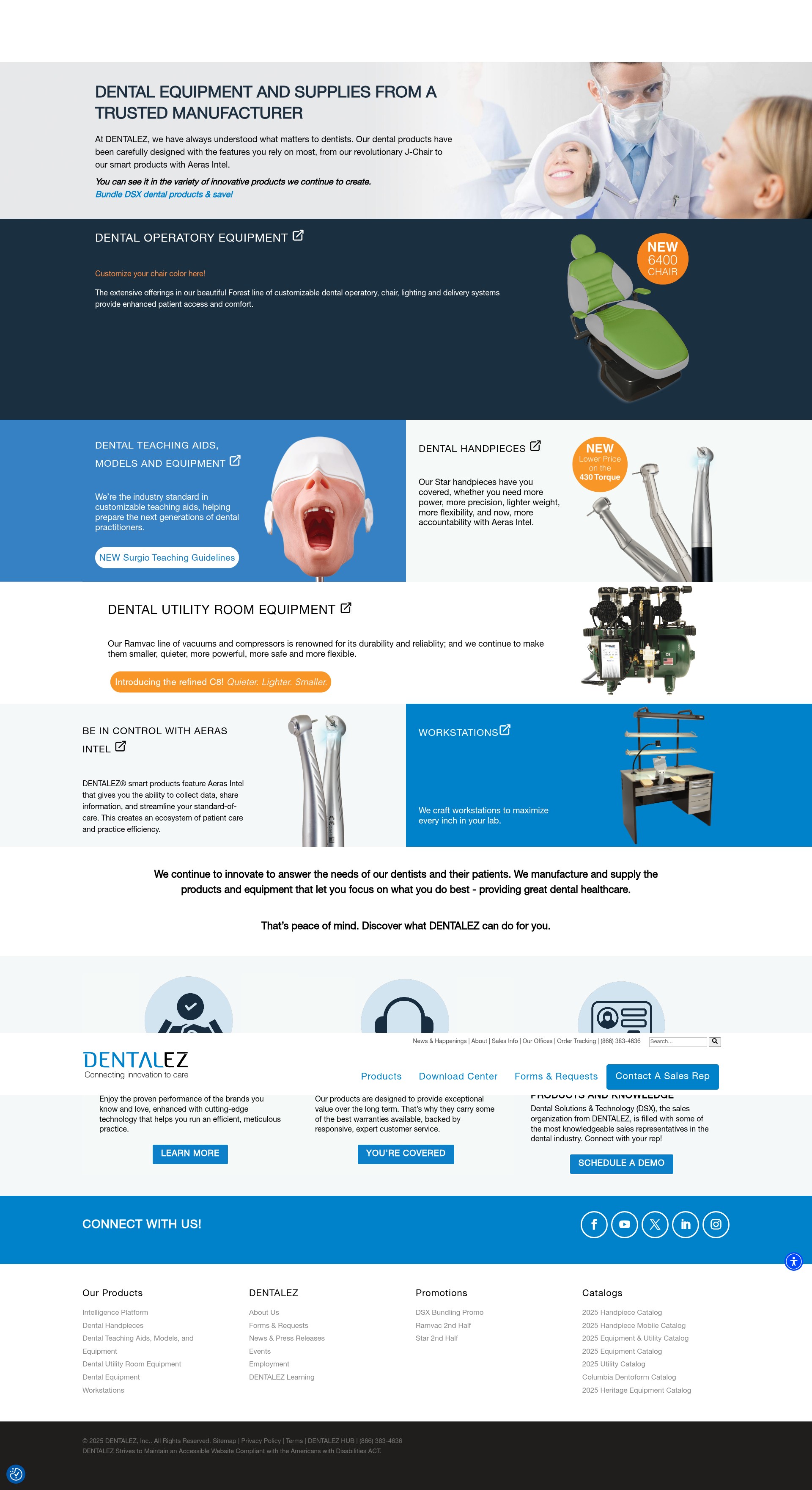 Screenshot of dentalez.com