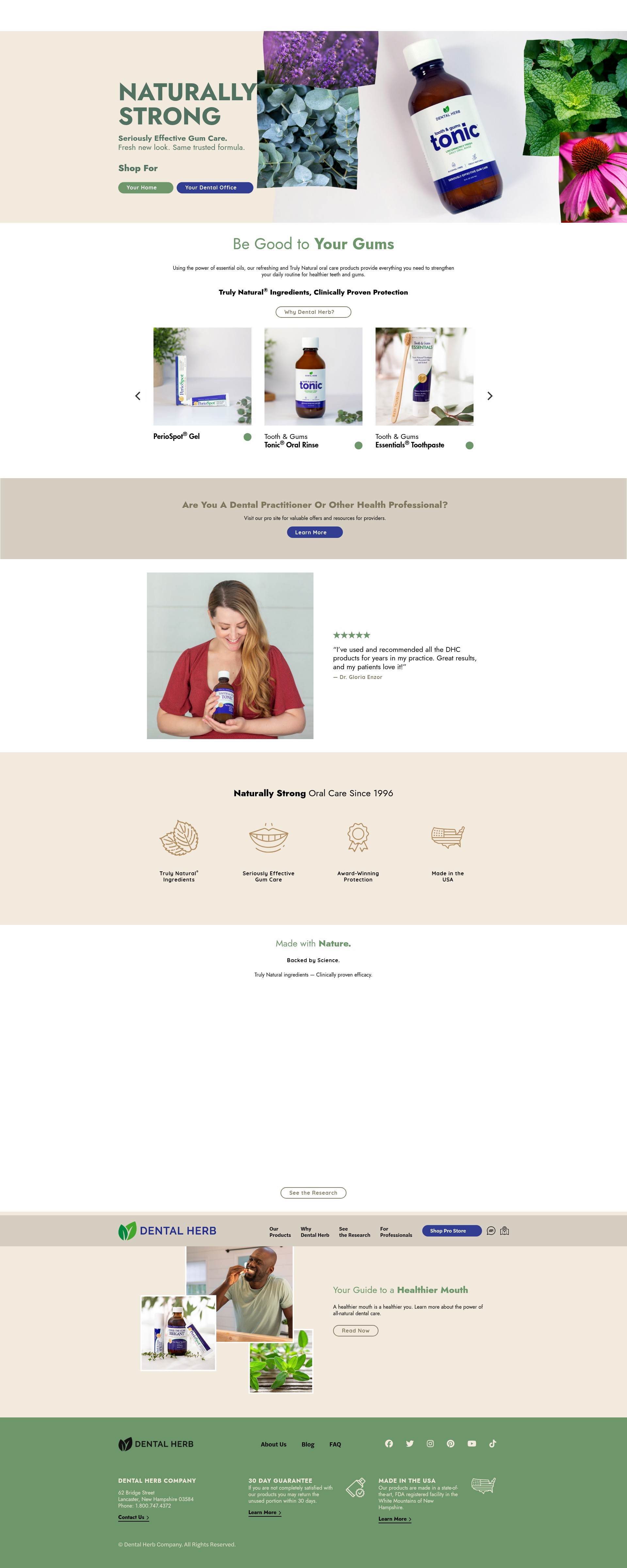 Screenshot of dentalherb.com