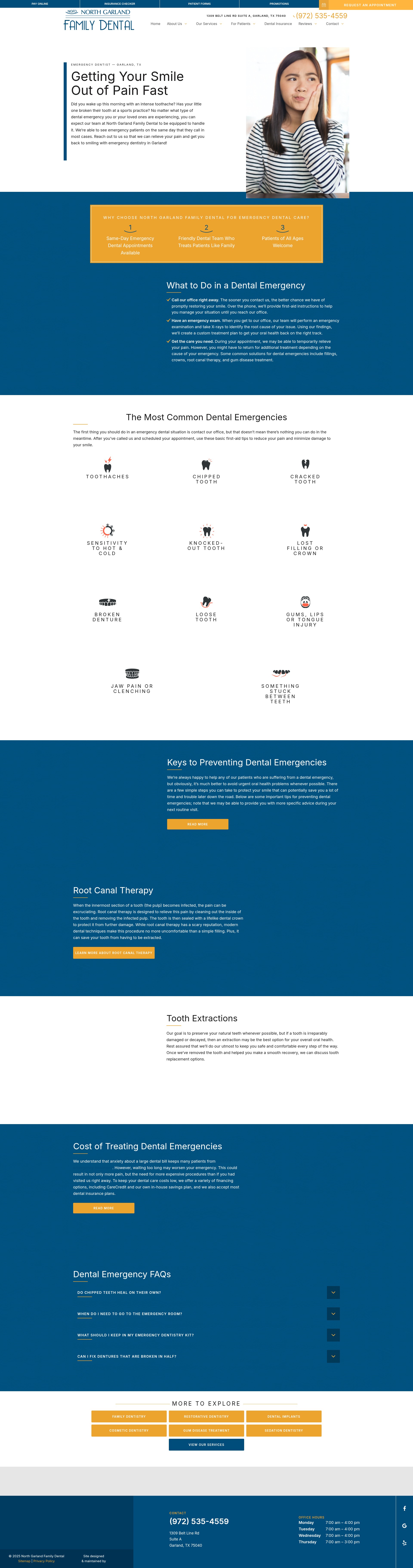 Screenshot of dentistindallastx.com