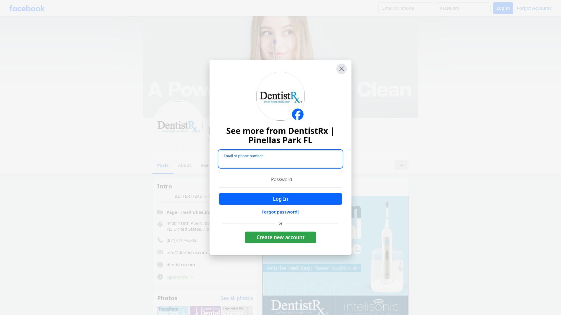 Screenshot of dentistrx.com