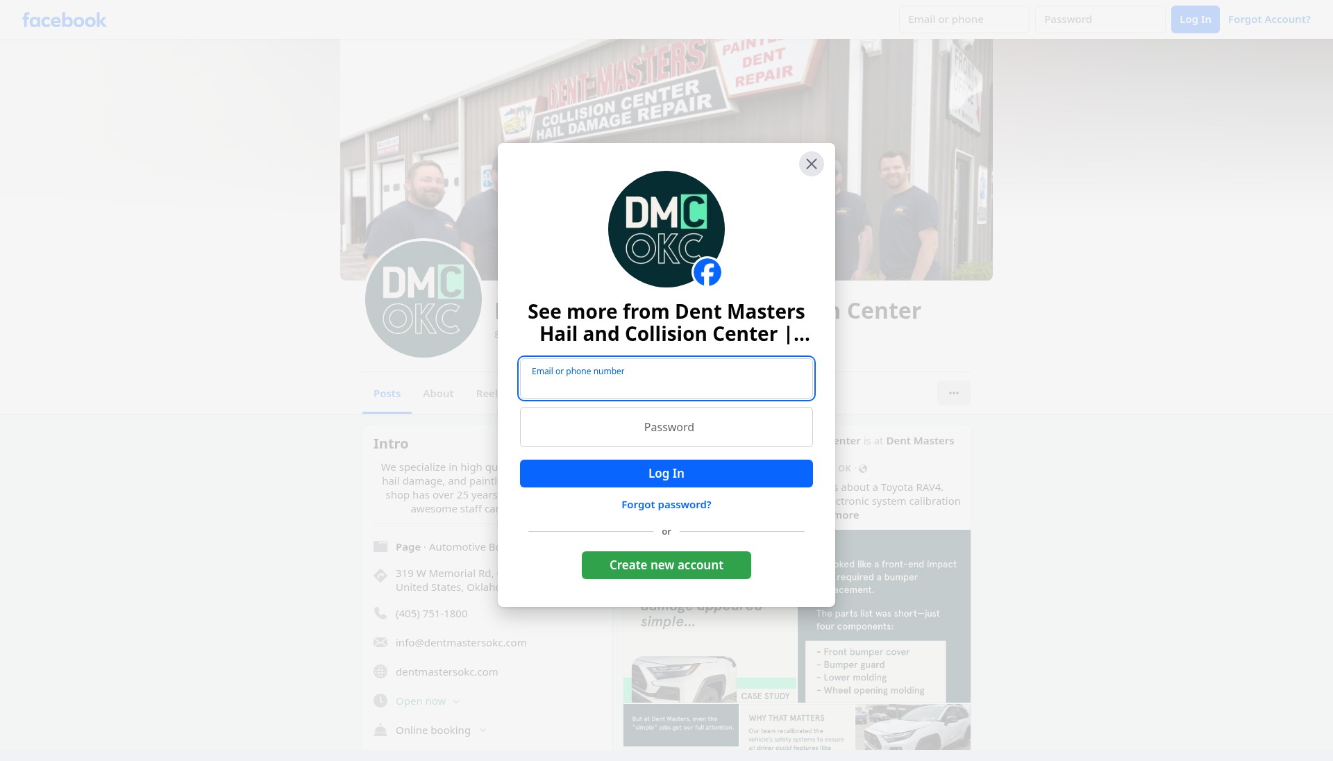 Screenshot of dentmastersokc.com