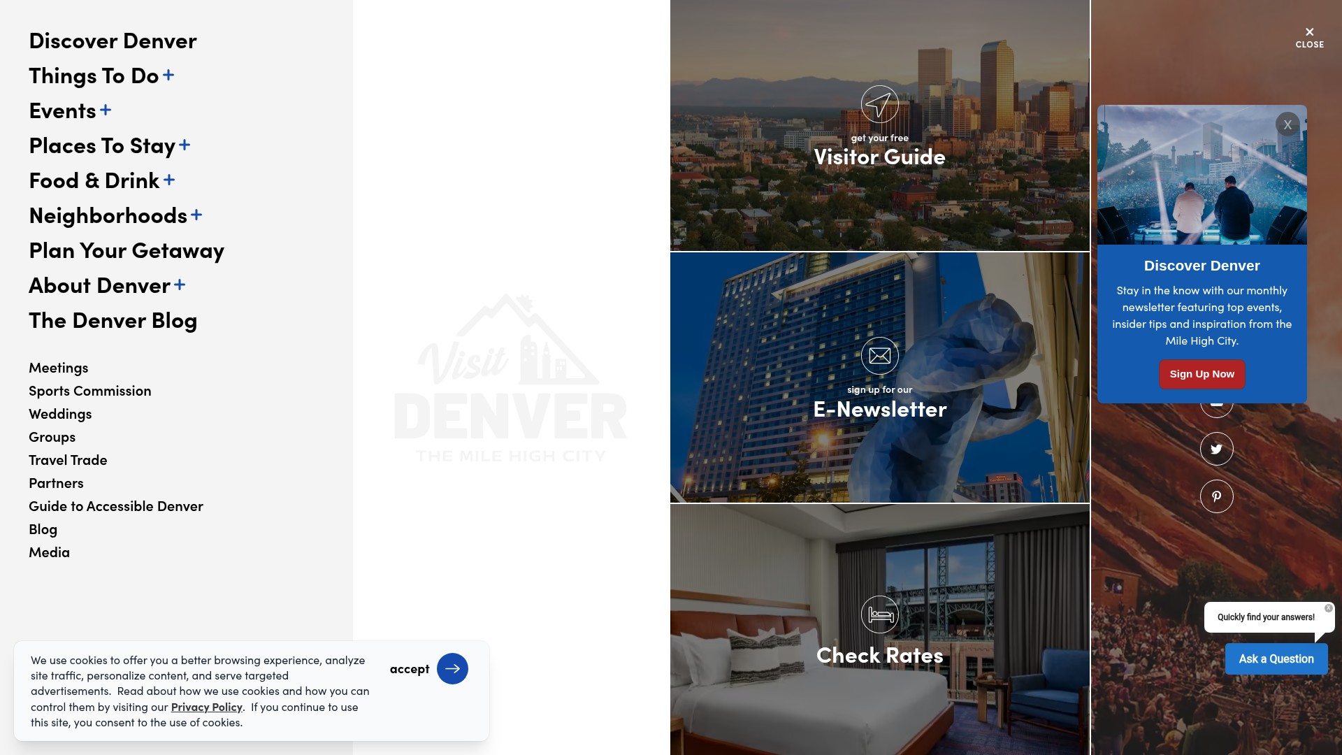 Screenshot of denver.org