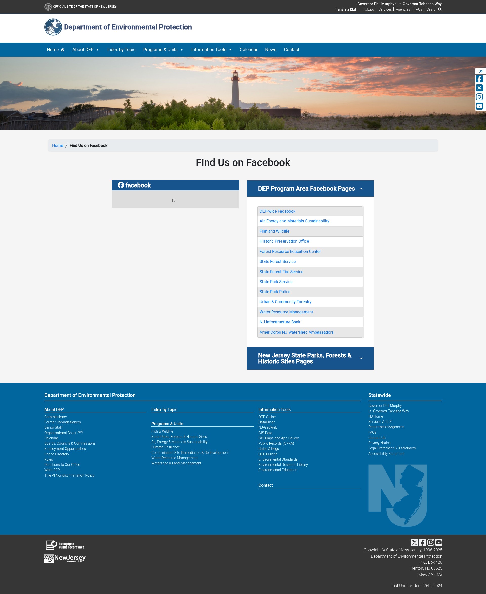 Screenshot of dep.nj.gov