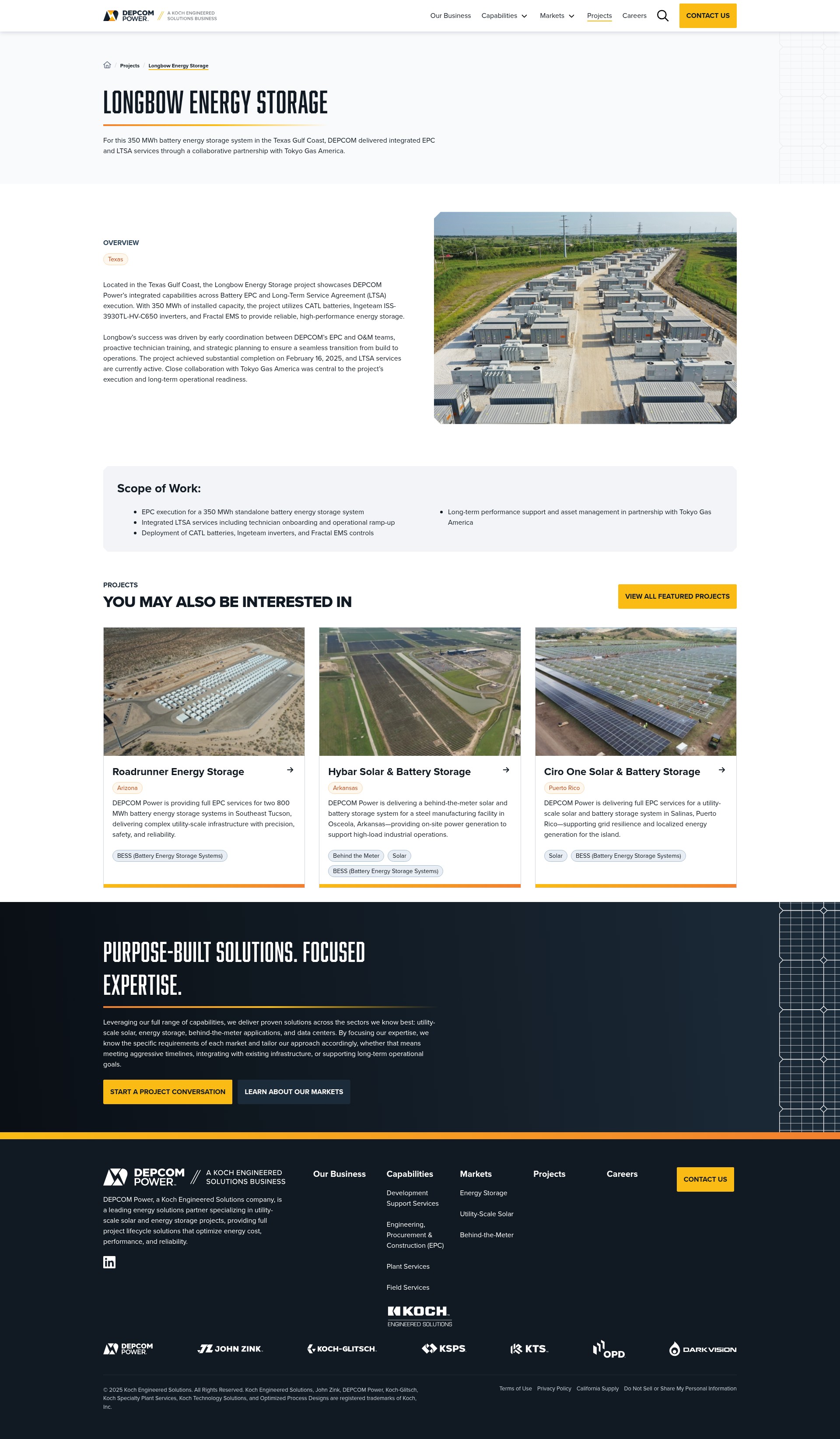 Screenshot of depcompower.com