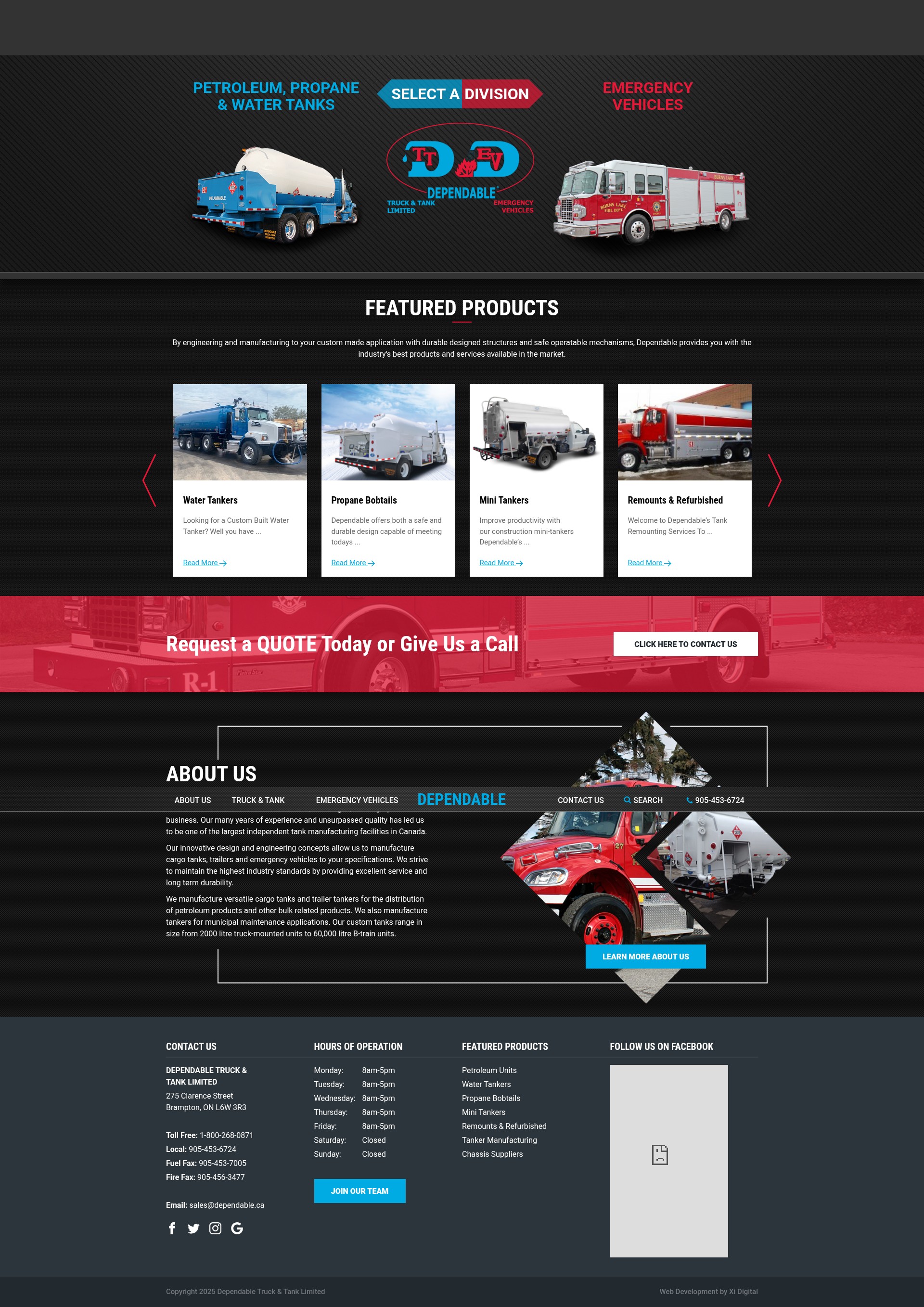 Screenshot of dependable.ca
