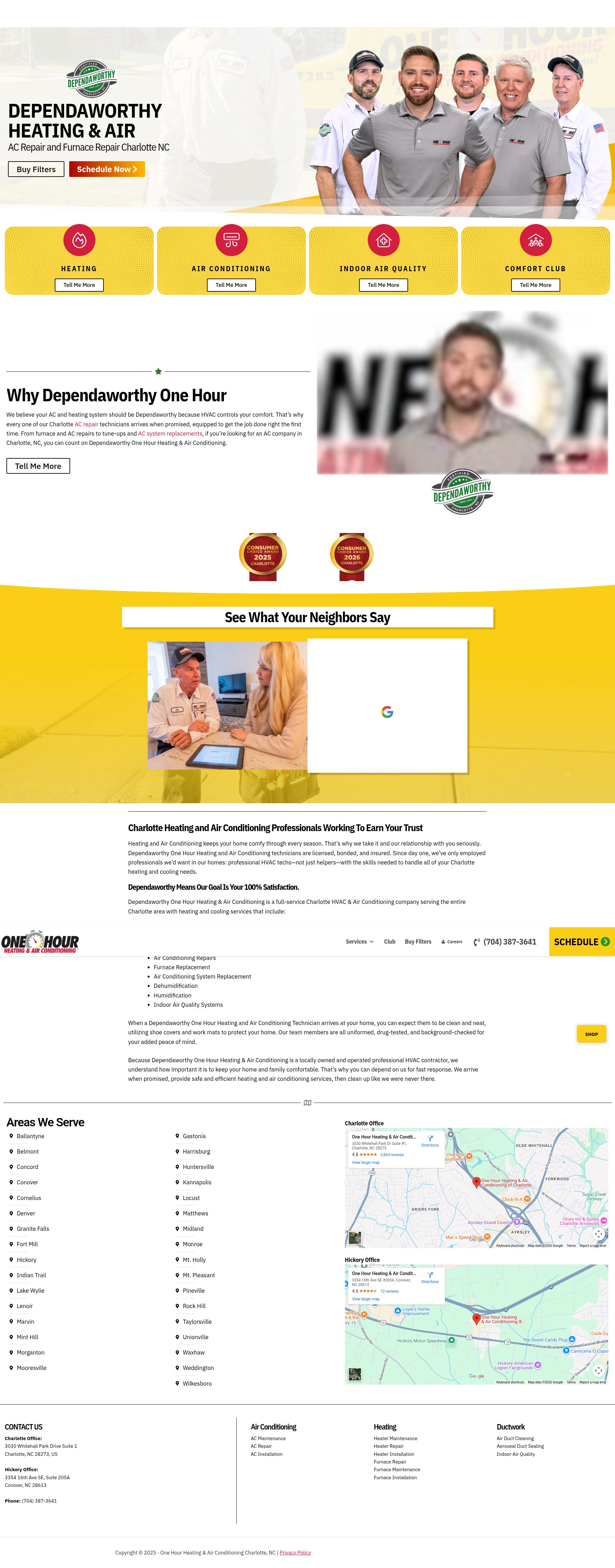 Screenshot of dependaworthyonehour.com