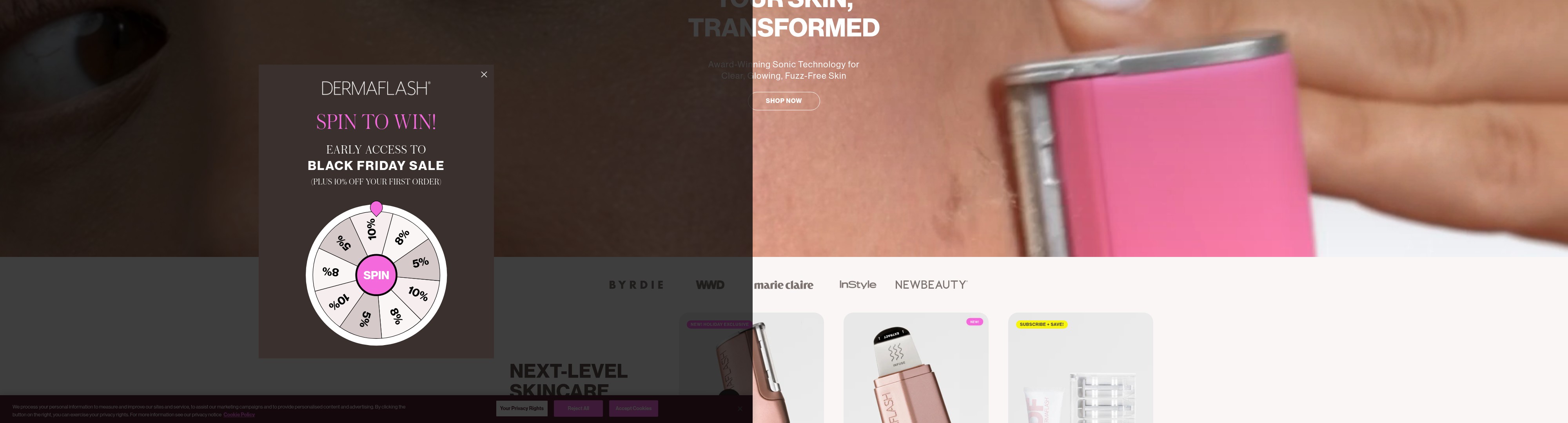 Screenshot of dermaflash.com