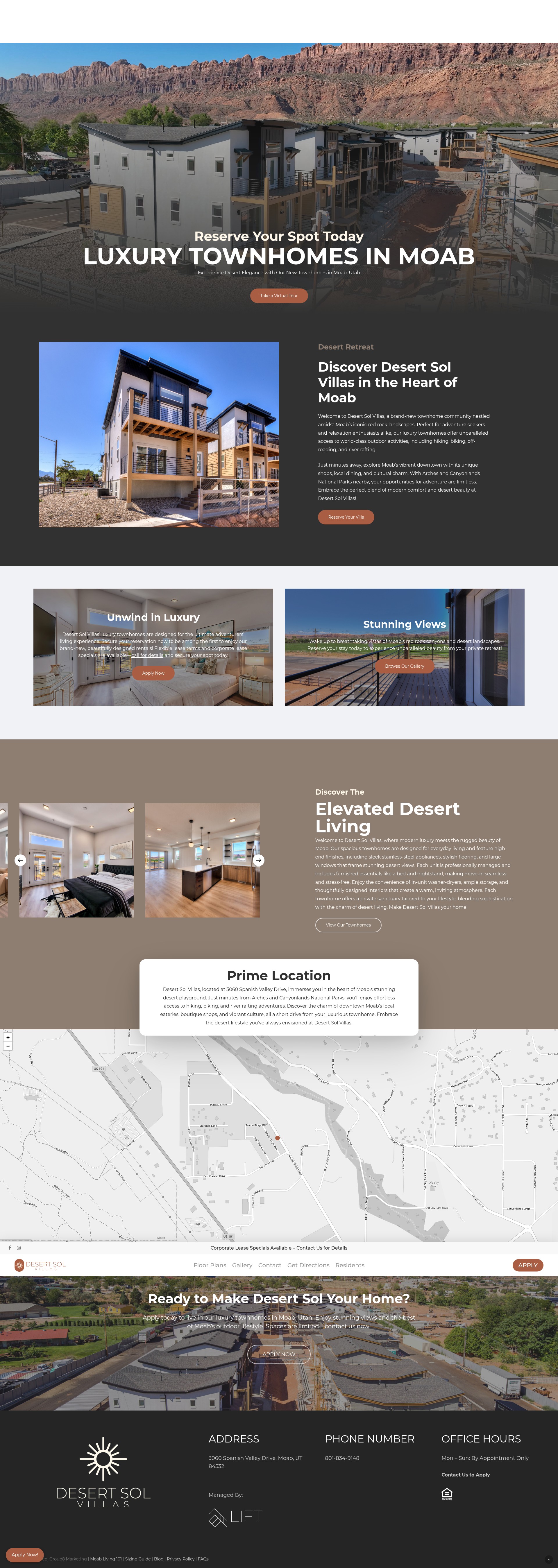 Screenshot of desertsolvillasmoab.com