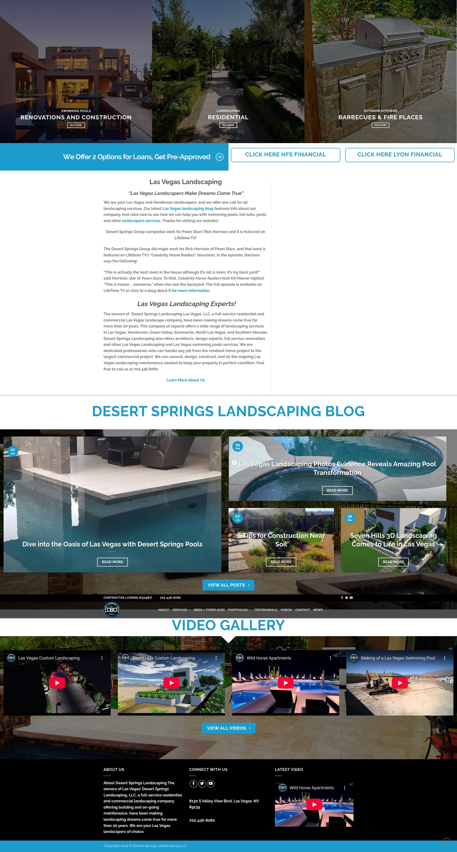 Screenshot of desertspringslandscapingllc.com