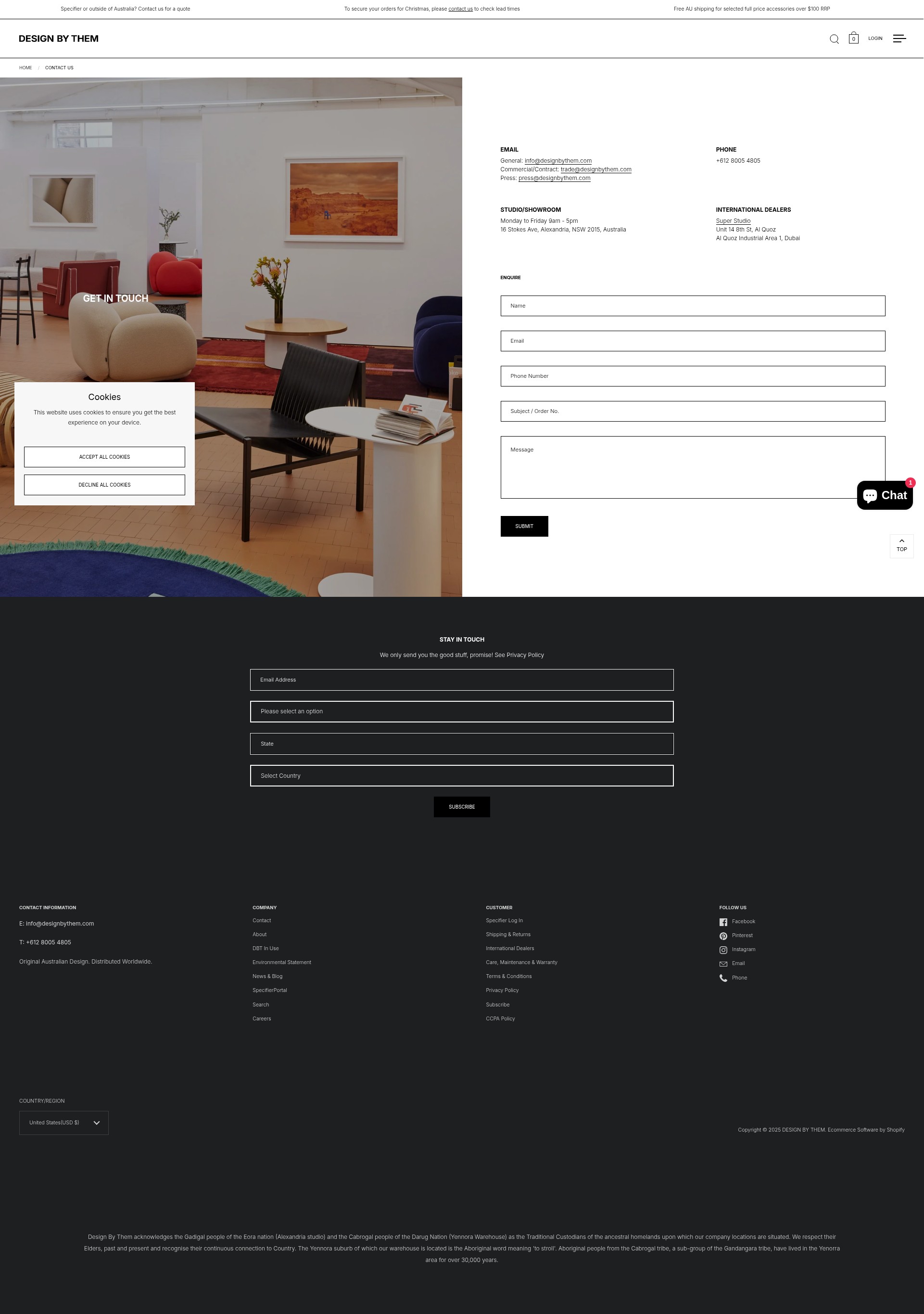 Screenshot of designbythem.com