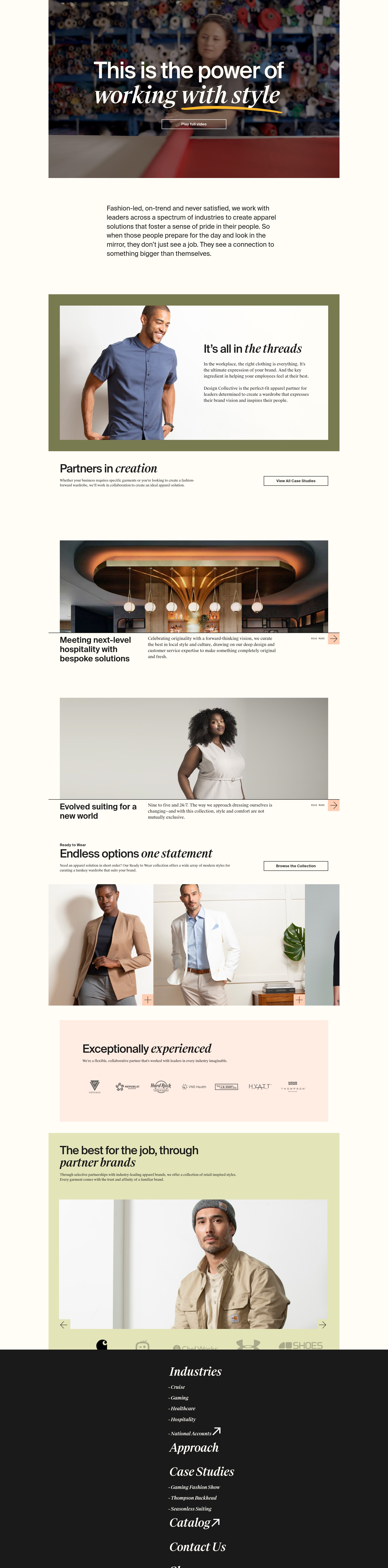 Screenshot of designcollective.cintas.com