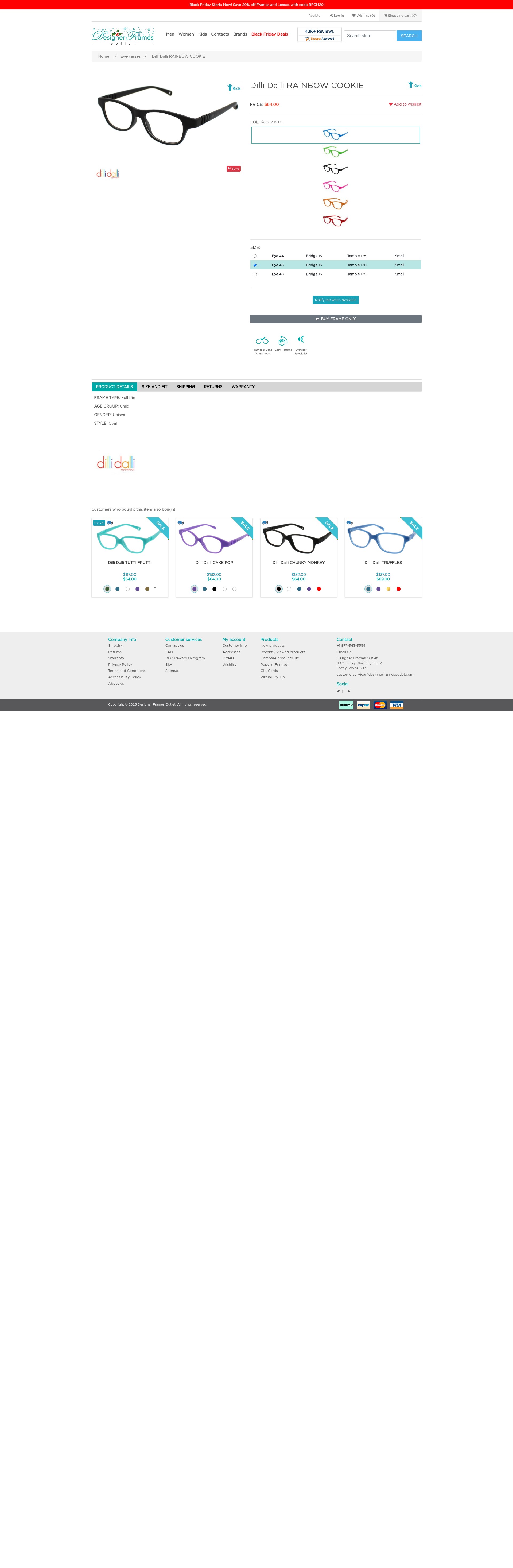Screenshot of designerframesoutlet.com