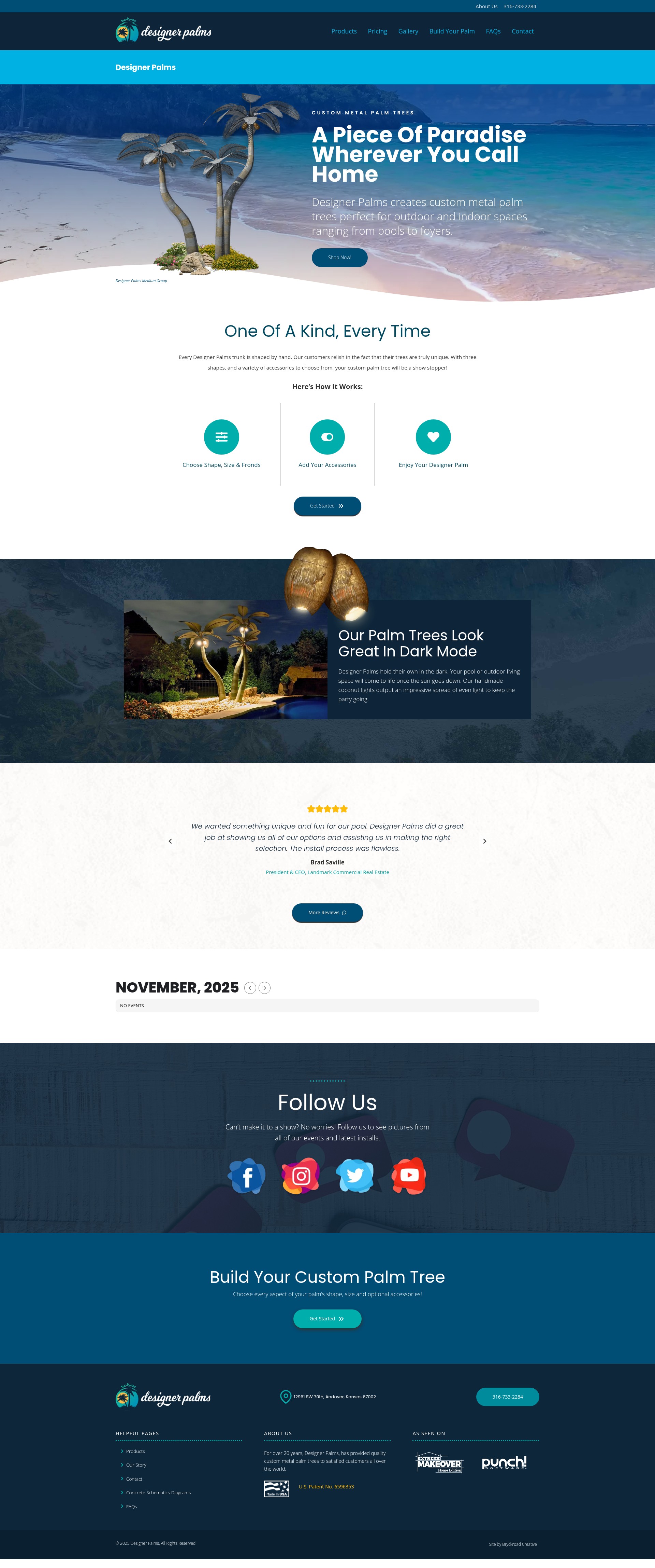 Screenshot of designerpalms.com