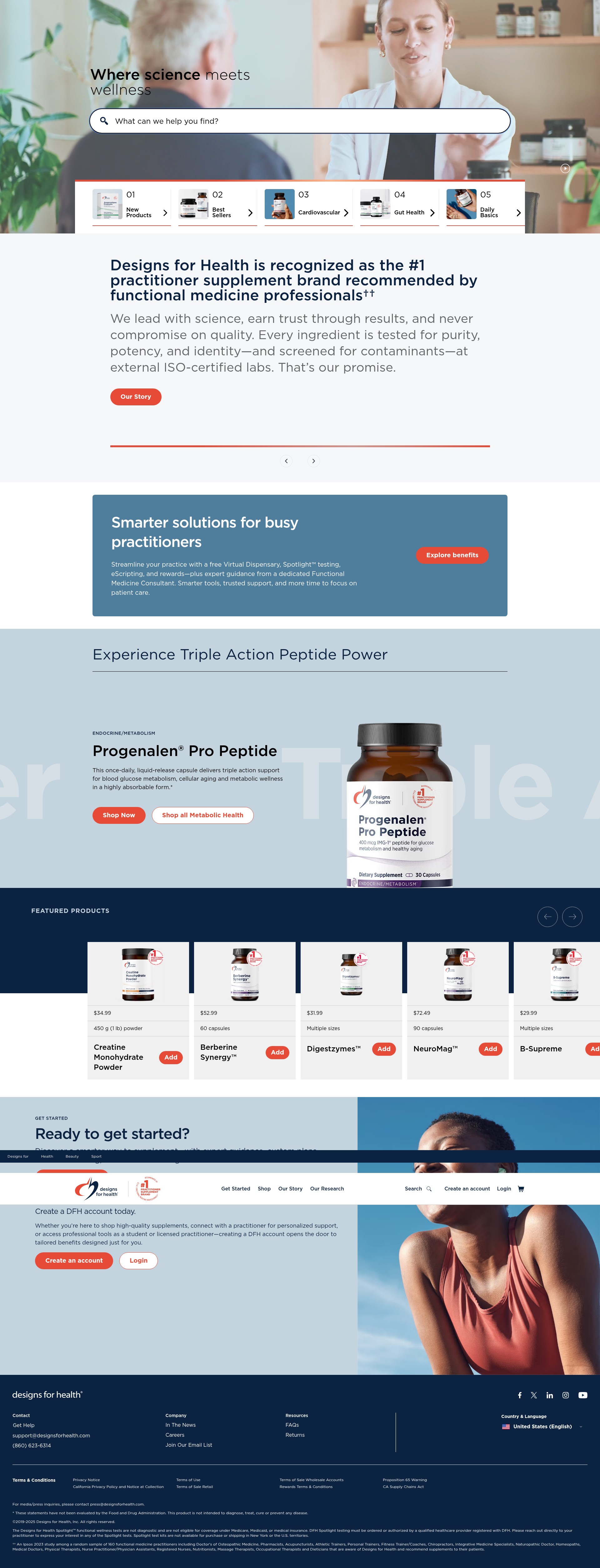 Screenshot of designsforhealth.com