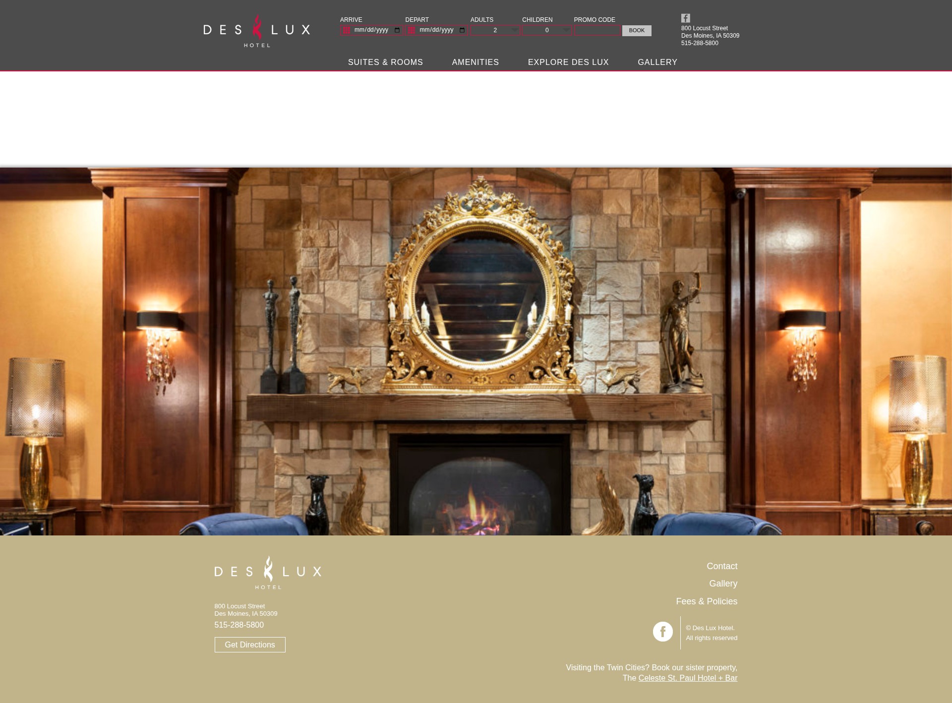 Screenshot of desluxhotel.com
