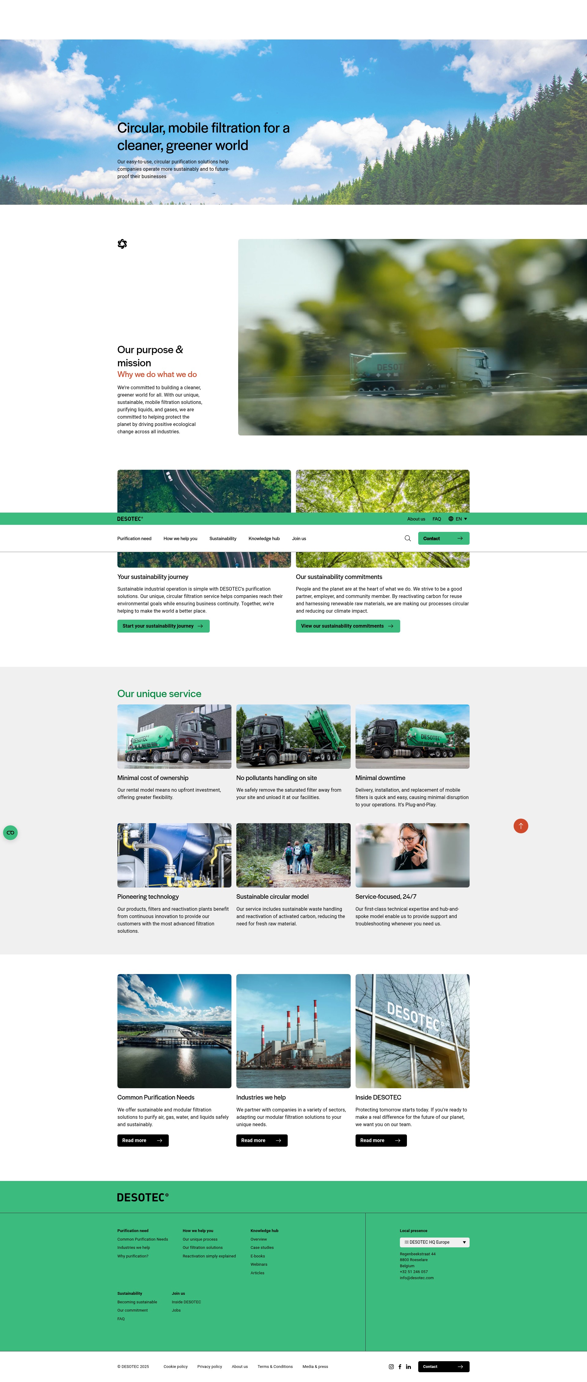 Screenshot of desotec.com