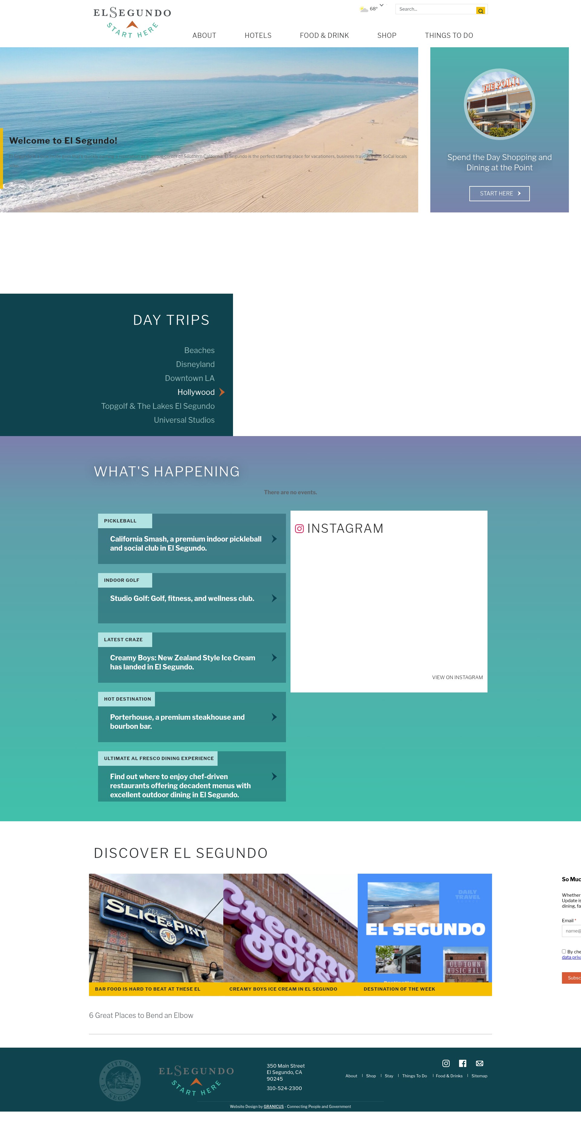 Screenshot of destinationelsegundo.com