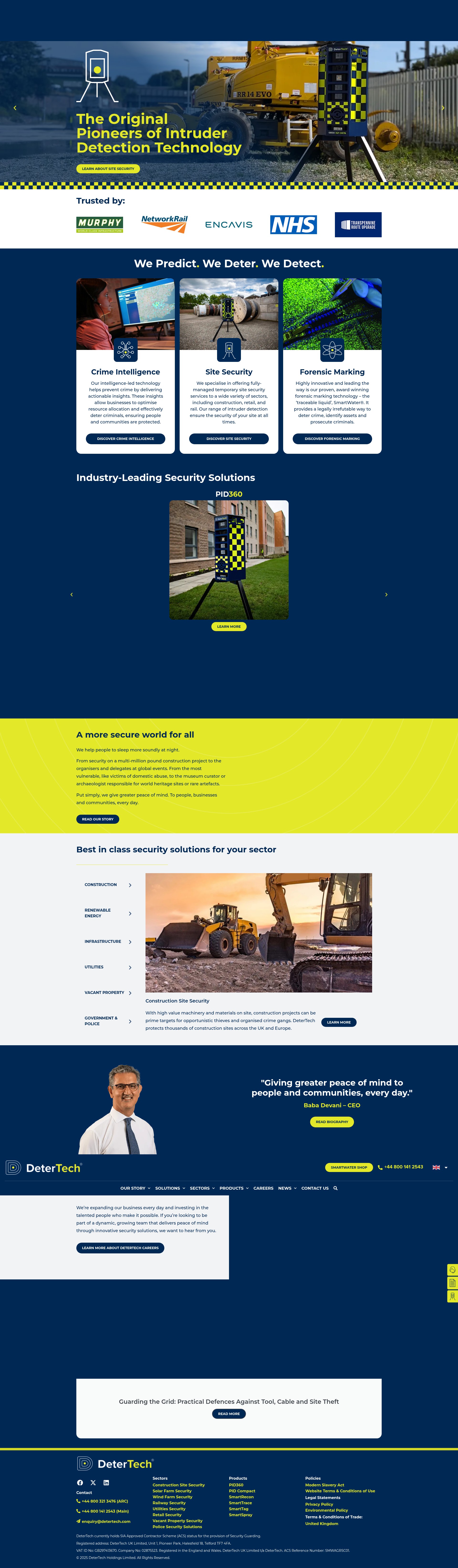 Screenshot of detertech.com