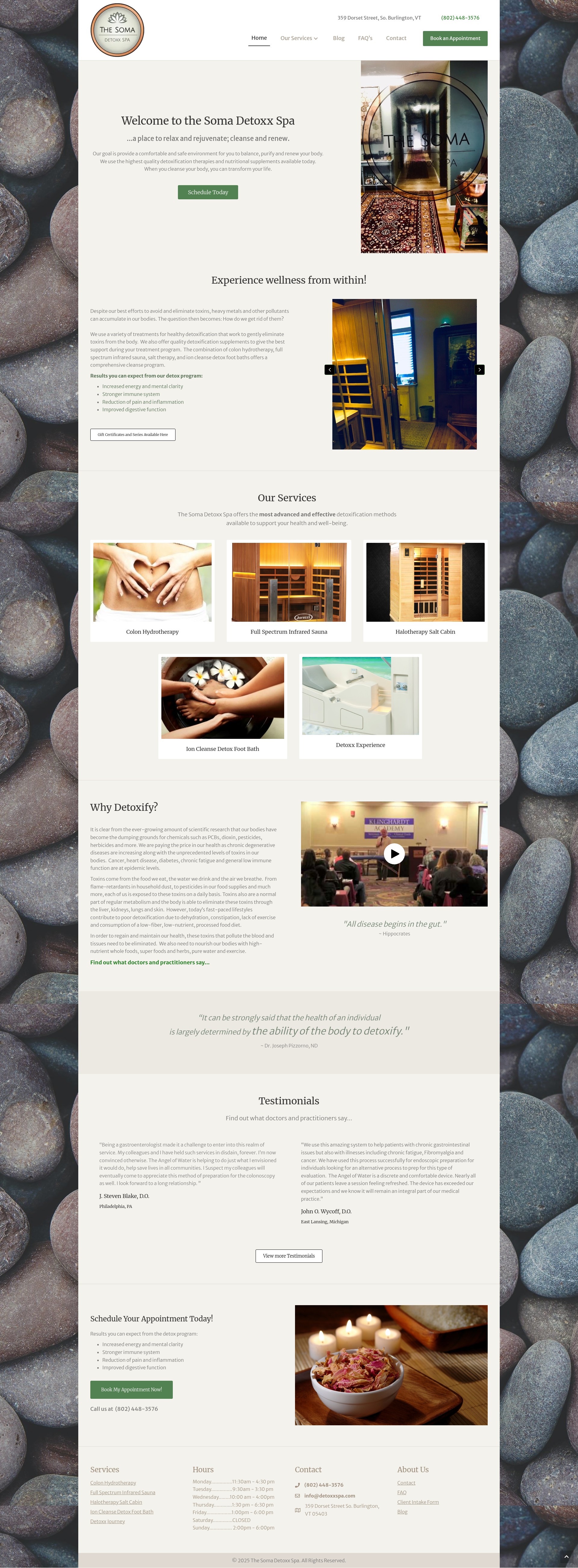 Screenshot of detoxxspa.com