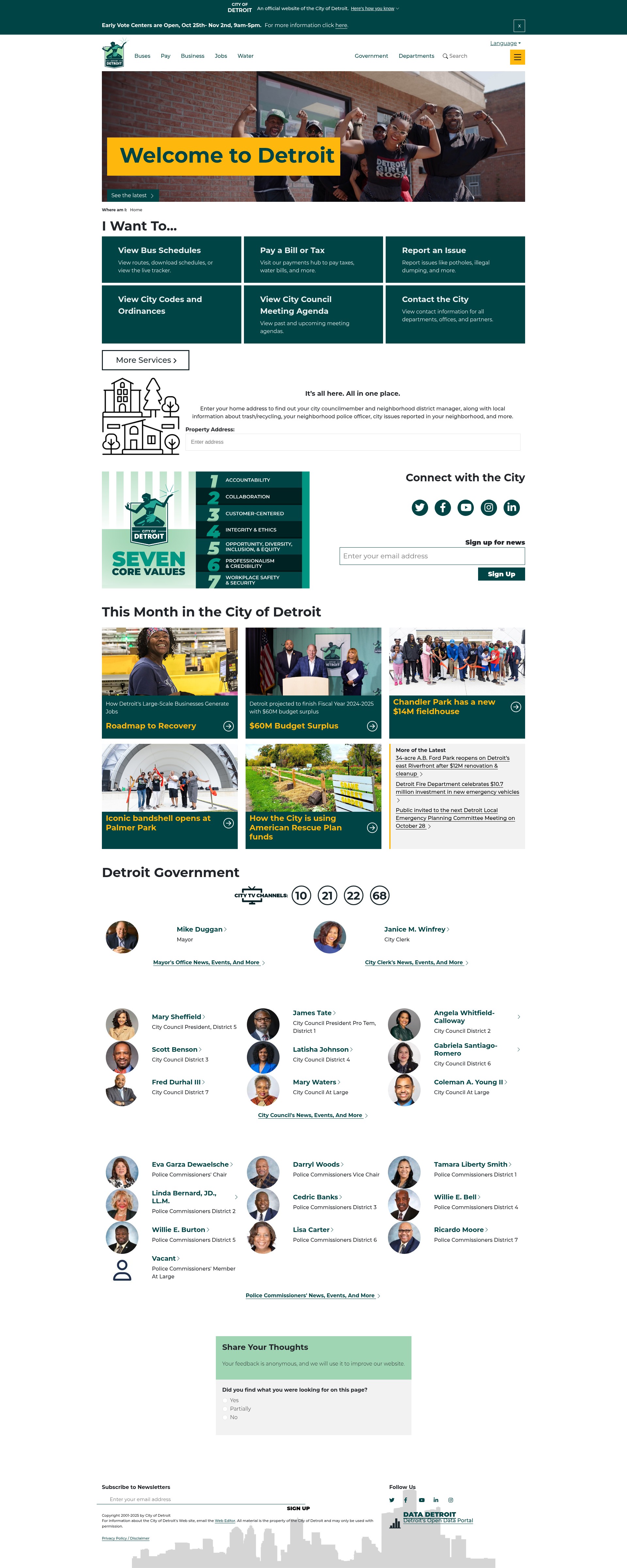 Screenshot of detroitmi.gov