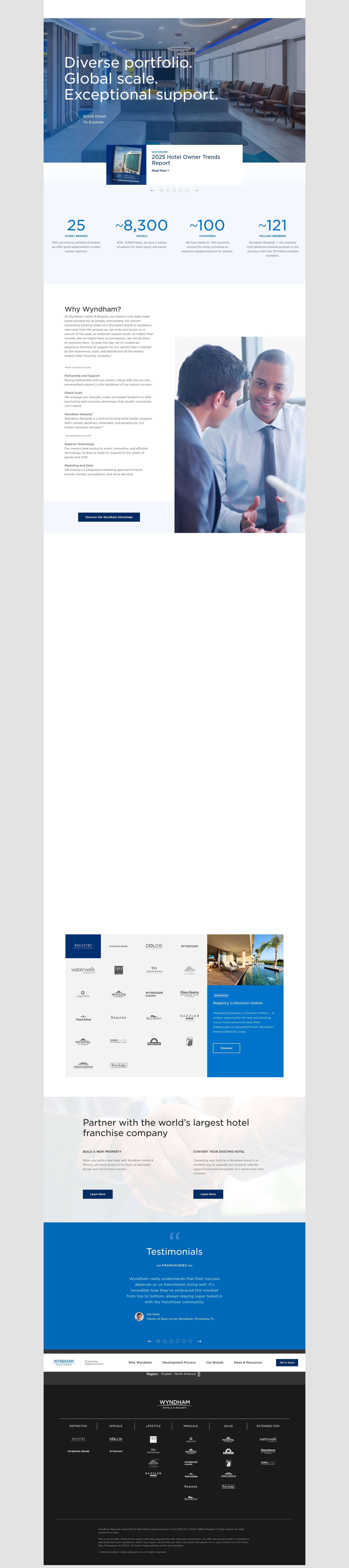 Screenshot of development.wyndhamhotels.com