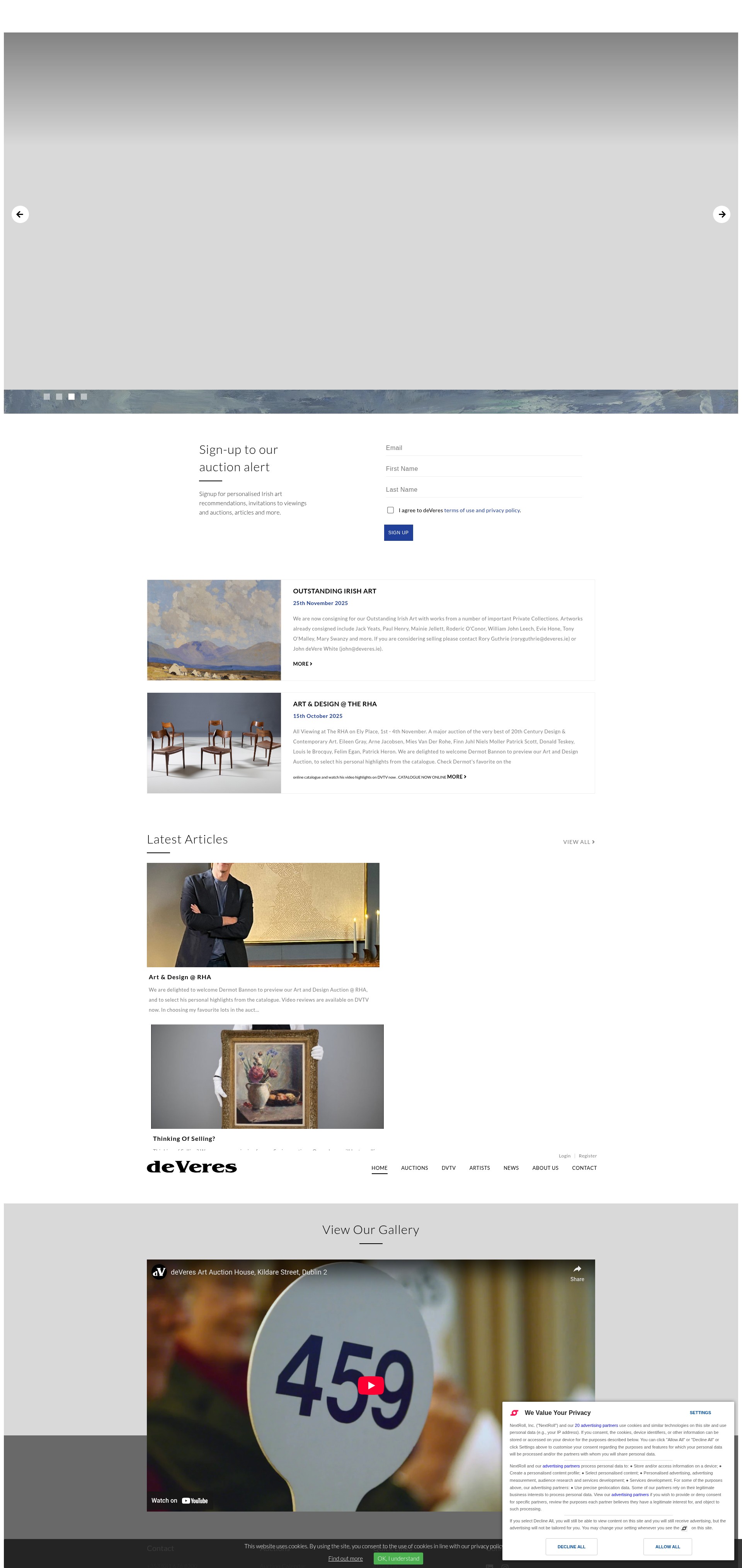 Screenshot of deveres.ie