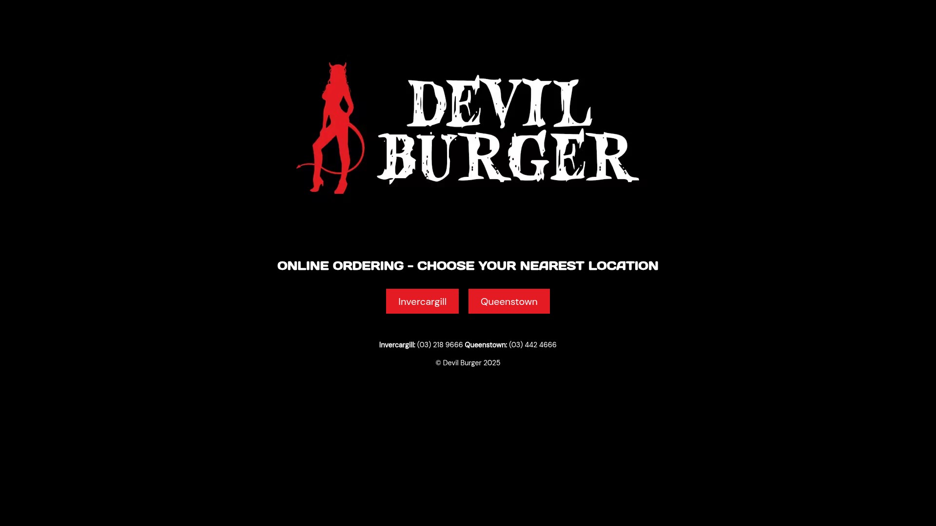Screenshot of devilburger.com