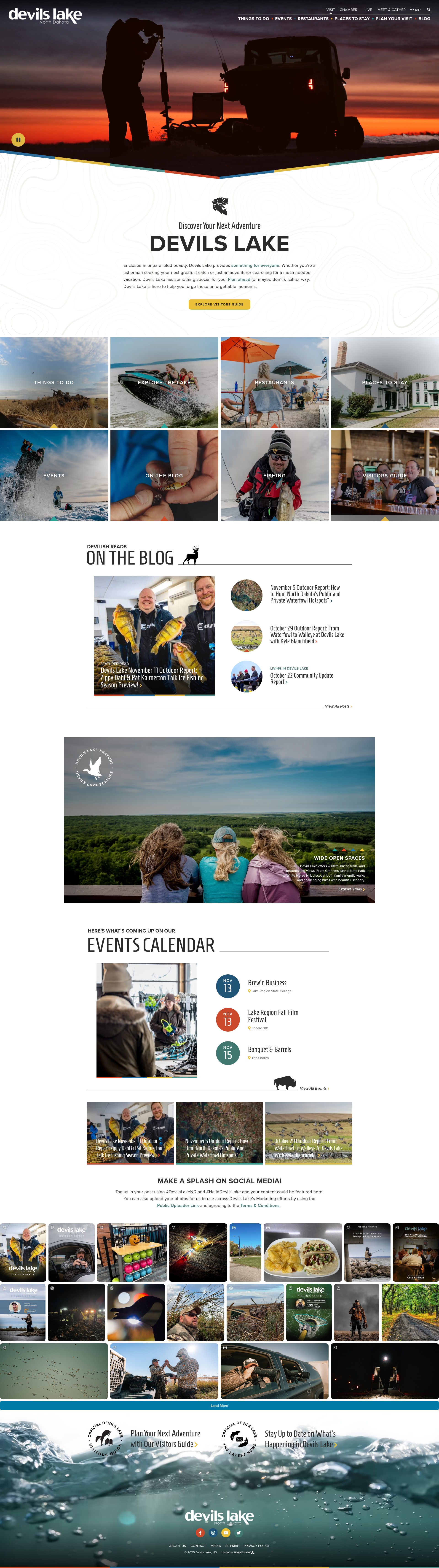 Screenshot of devilslakend.com
