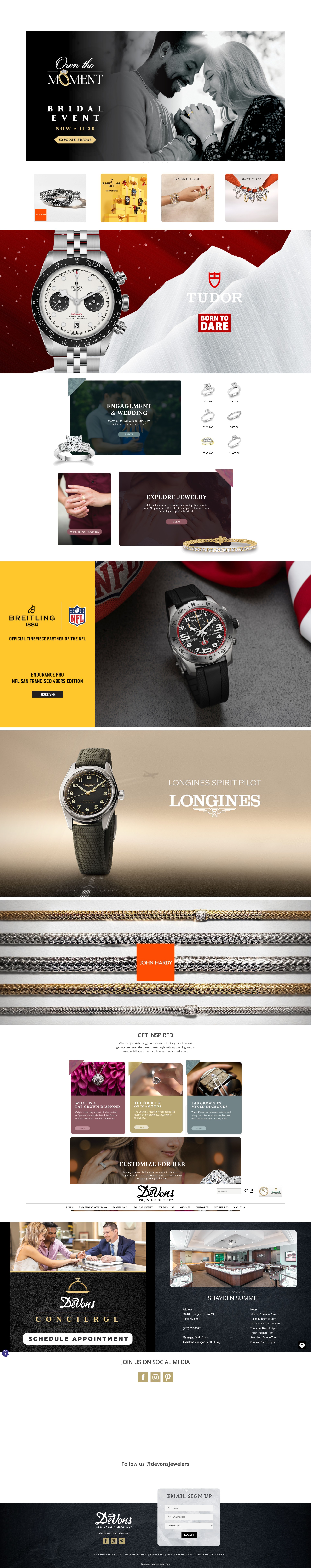 Screenshot of devonsjewelers.com