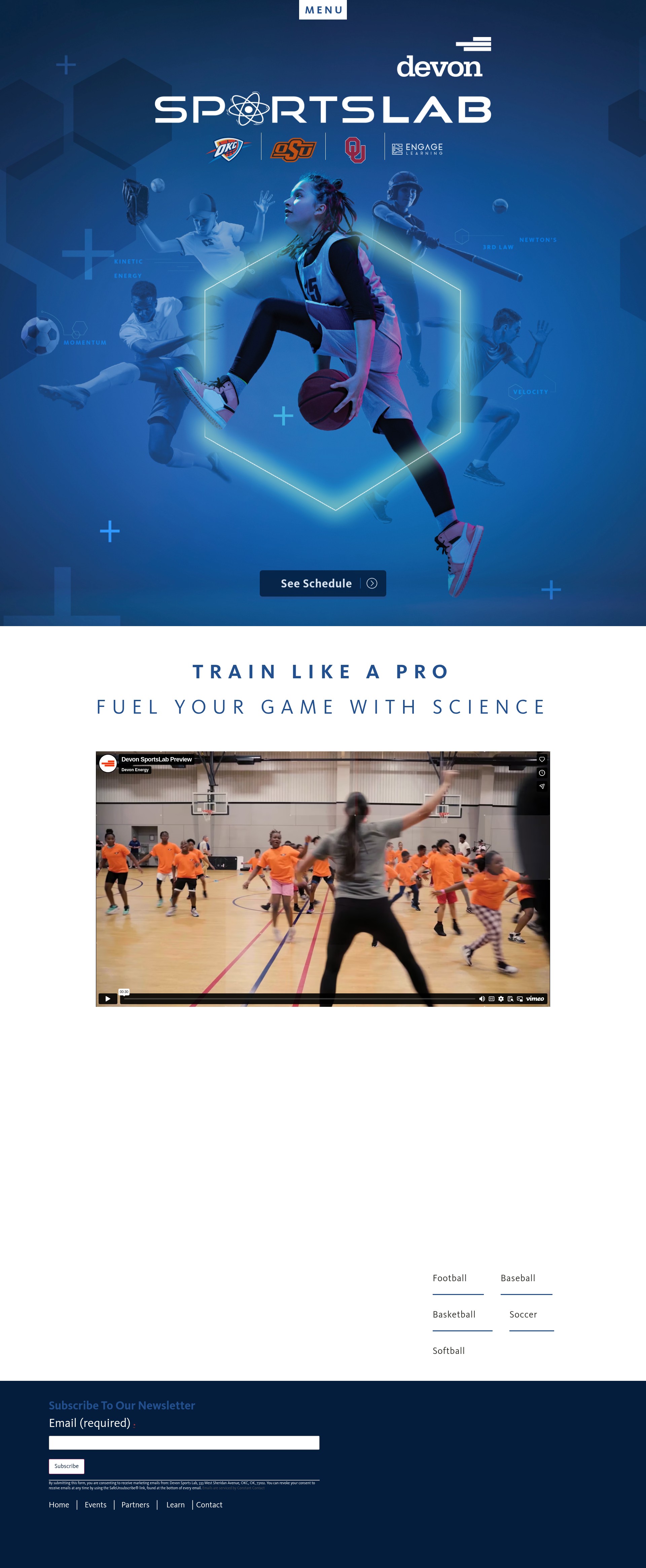 Screenshot of devonsportslab.com