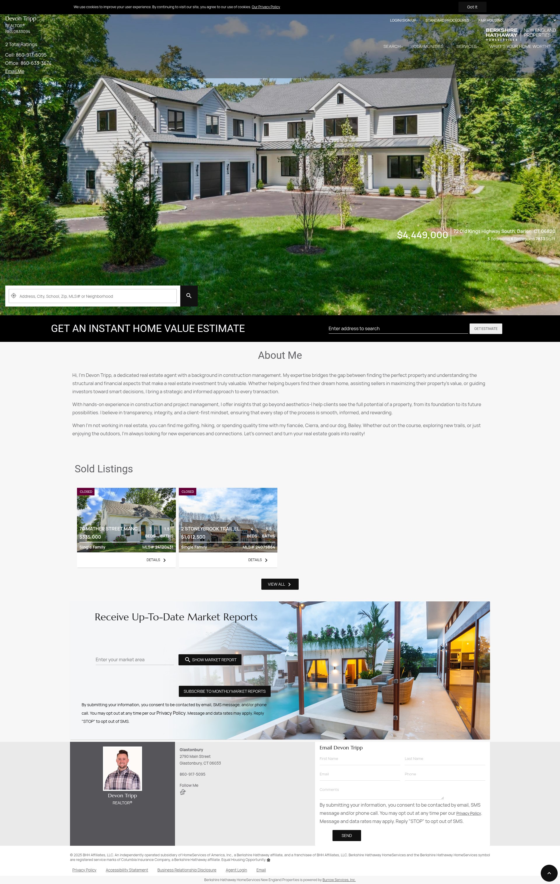 Screenshot of devontripp.bhhsneproperties.com