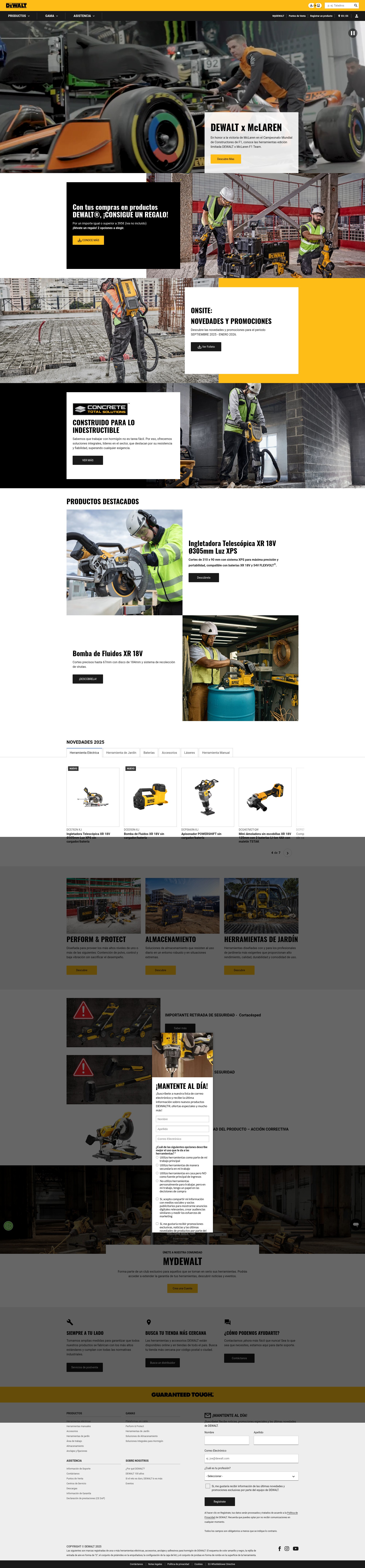 Screenshot of dewalt.es