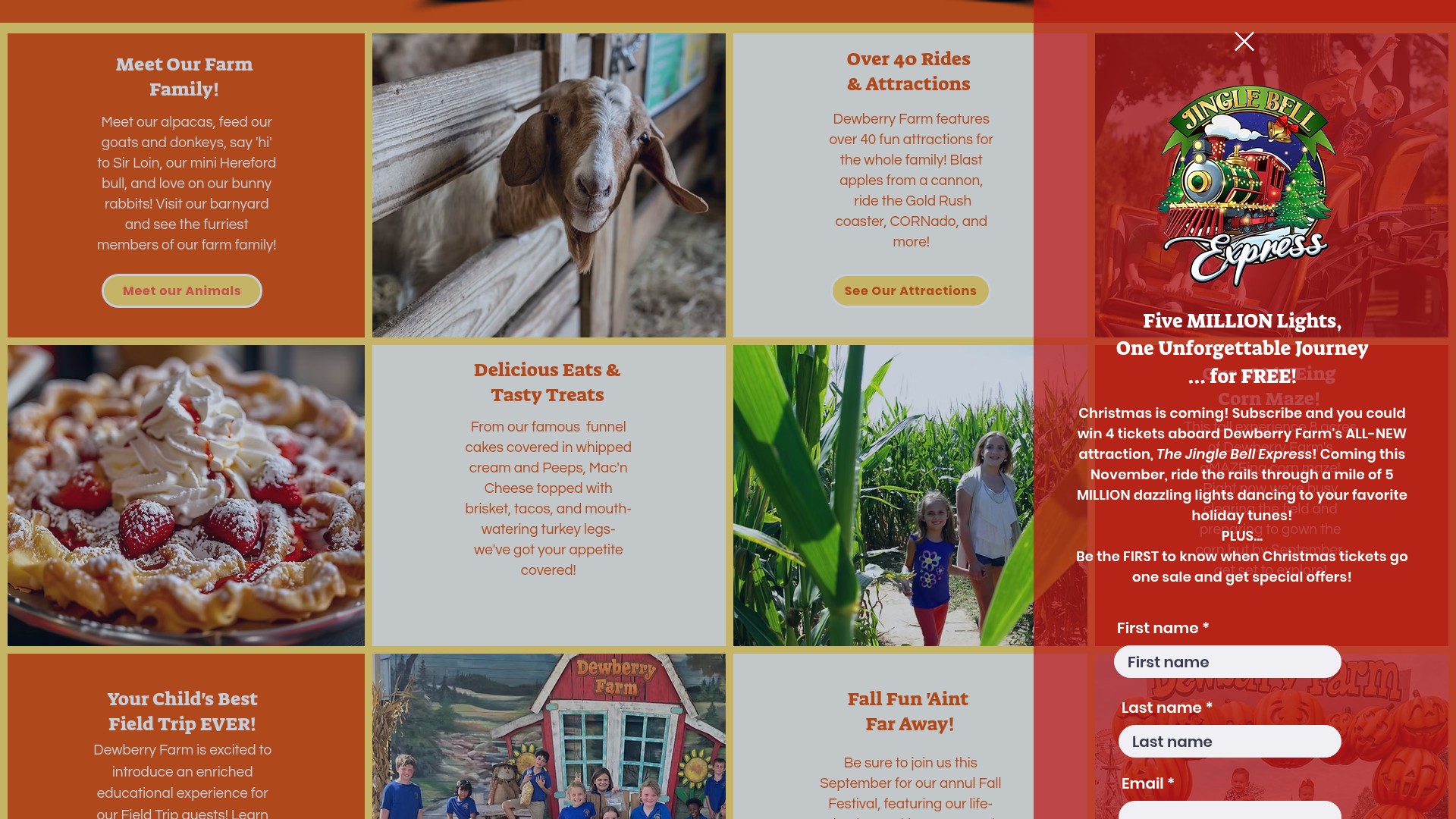 Screenshot of dewberryfarm.com