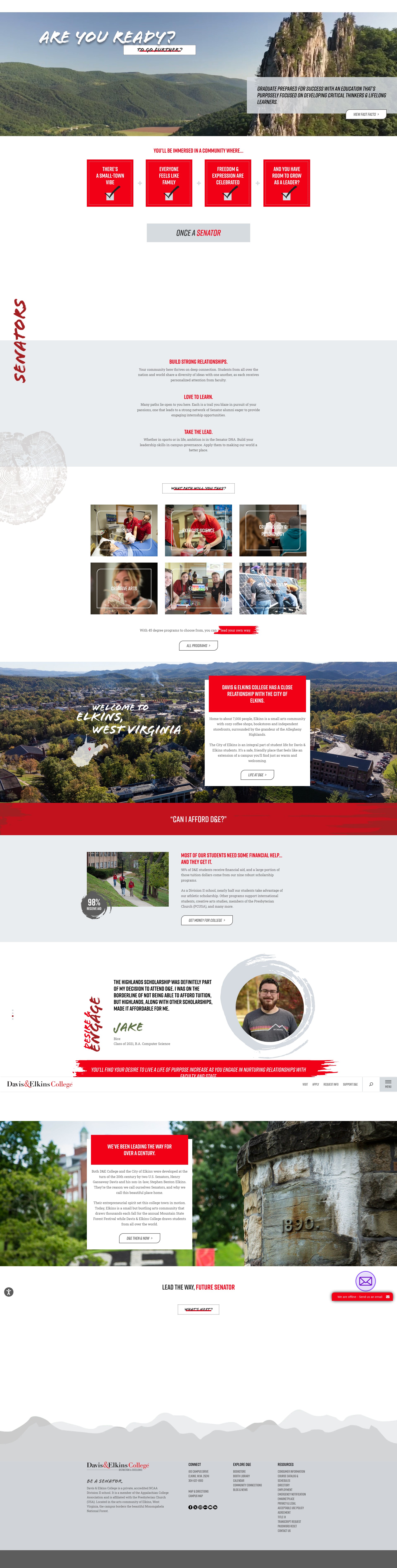 Screenshot of dewv.edu