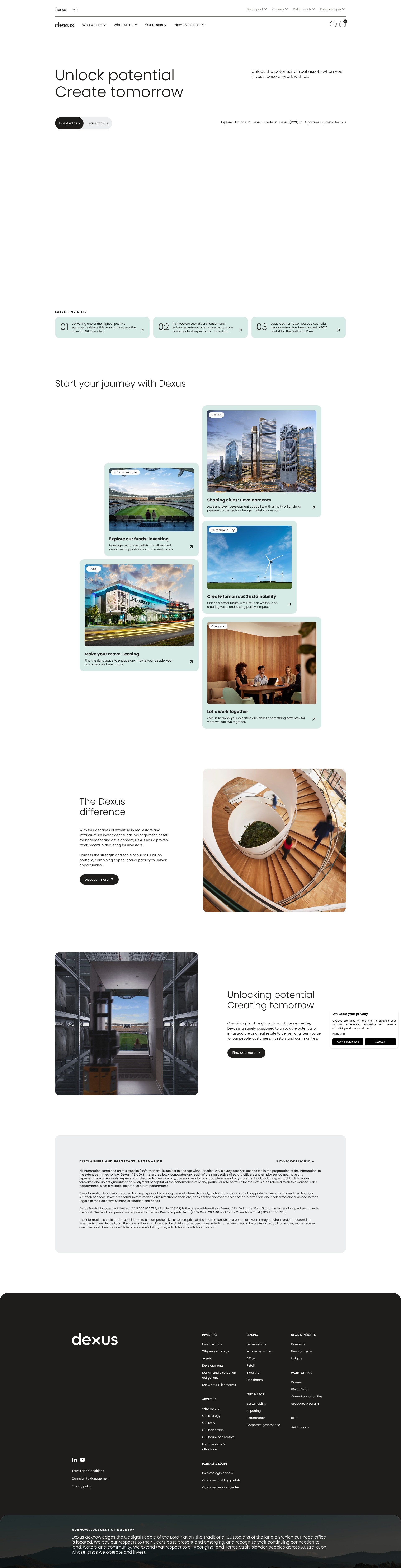 Screenshot of dexus.com